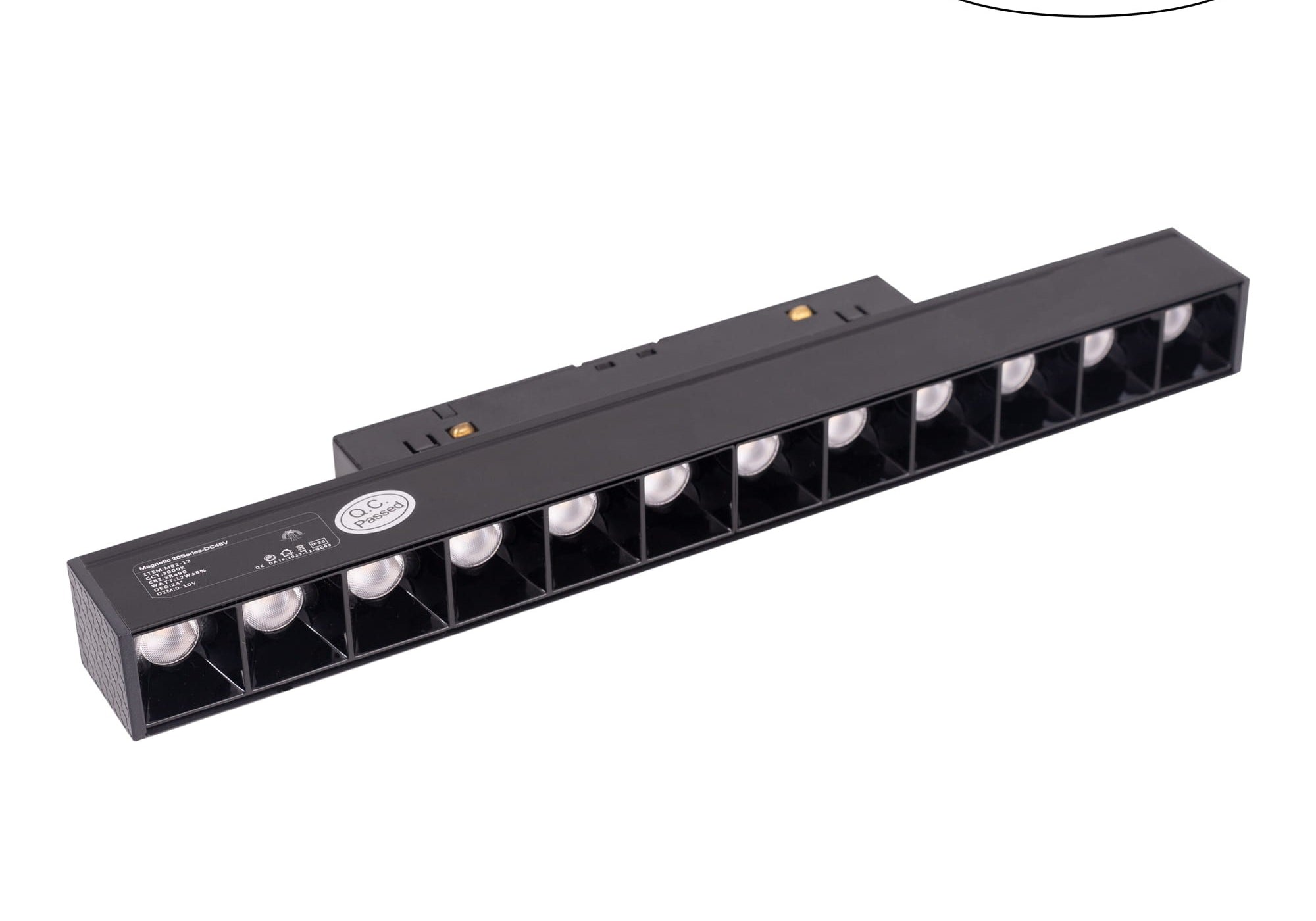 OPRAWA SYSTEMY SZYNOWE MAGNETYCZNE MAGNETIC LIN CZARNY OD MAXLIGHT M0004D