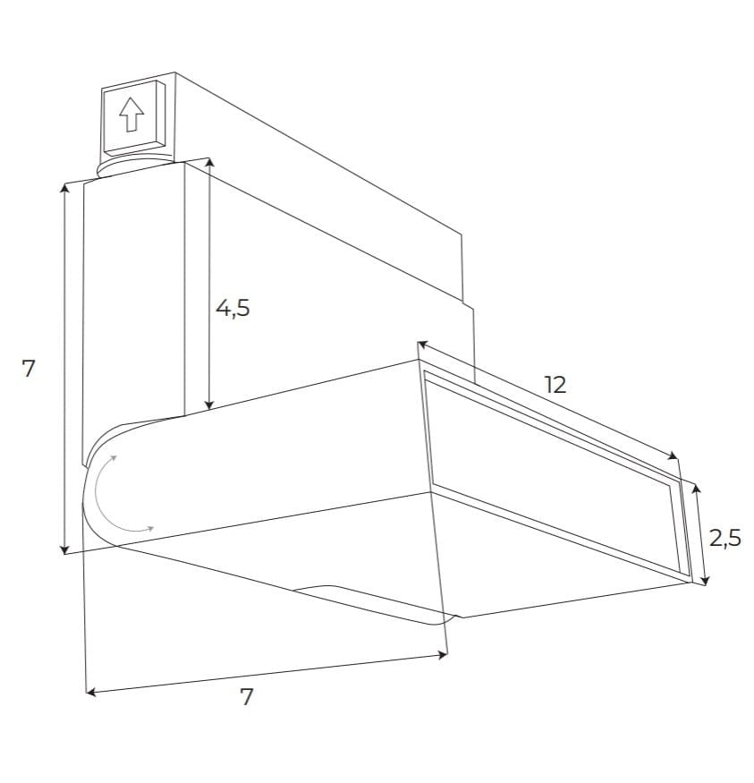OPRAWA SYSTEMY SZYNOWE MAGNETYCZNE MAGNETIC LIN CZARNY OD MAXLIGHT M0007N