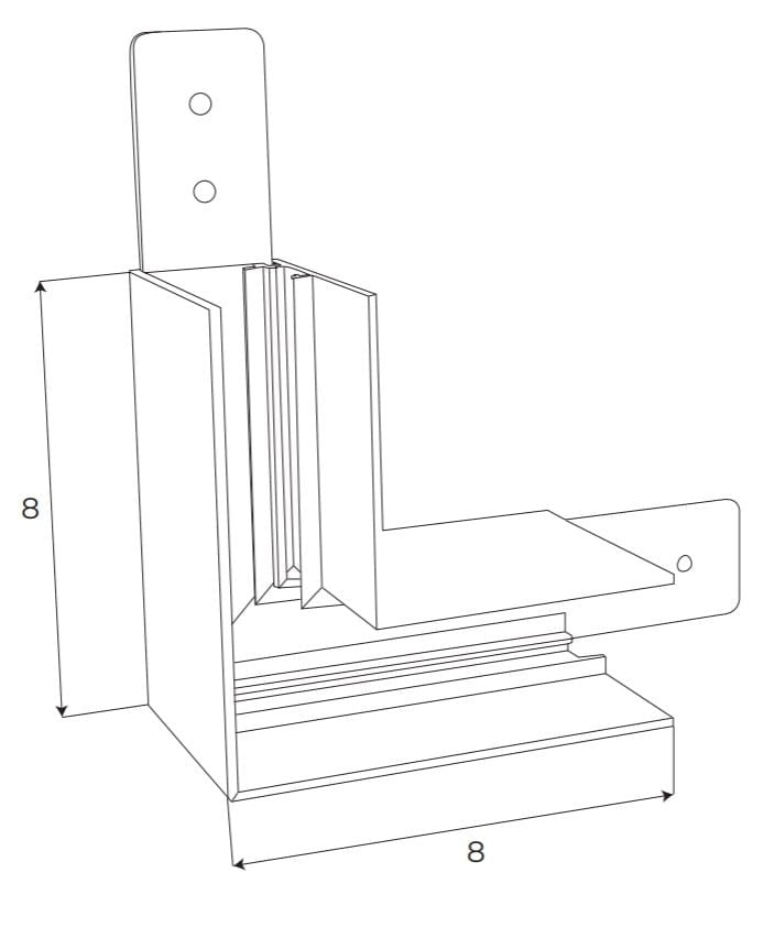 AKCESORIUM SYSTEMY SZYNOWE MAGNETYCZNE MAGNETIC MEC BIAŁY OD MAXLIGHT MT0020