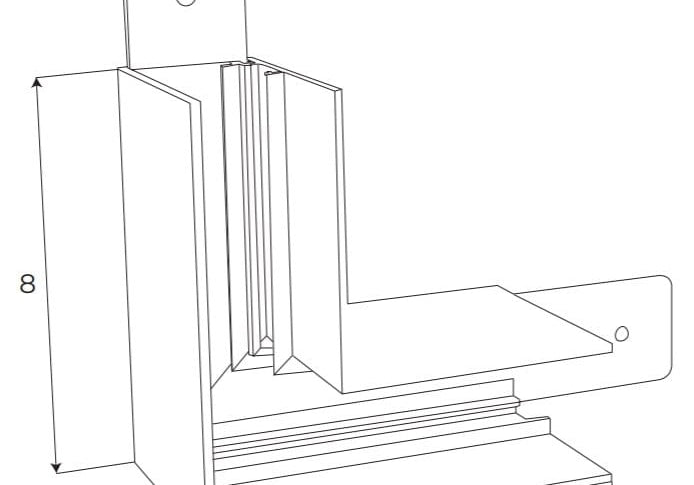 AKCESORIUM SYSTEMY SZYNOWE MAGNETYCZNE MAGNETIC MEC BIAŁY OD MAXLIGHT MT0020