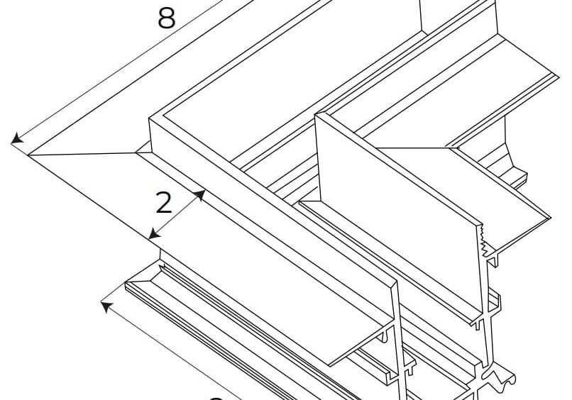 AKCESORIUM SYSTEMY SZYNOWE MAGNETYCZNE MAGNETIC MEC BIAŁY OD MAXLIGHT MT0025
