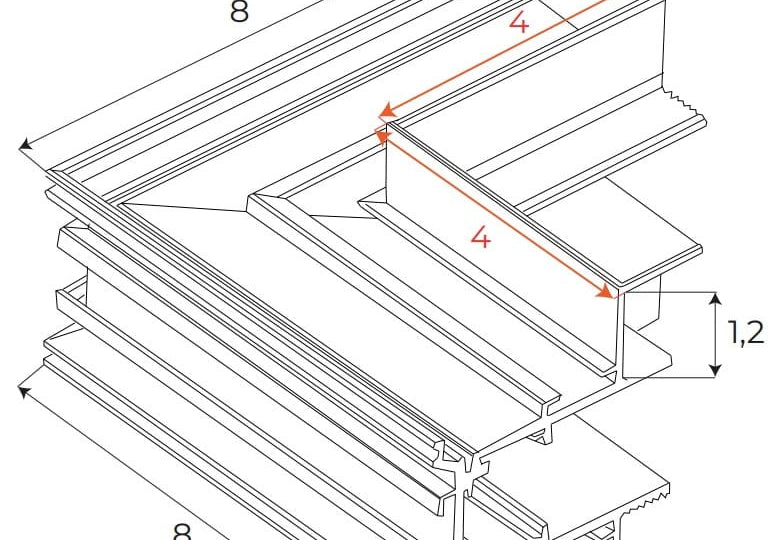 AKCESORIUM SYSTEMY SZYNOWE MAGNETYCZNE MAGNETIC MEC BIAŁY OD MAXLIGHT MT0027