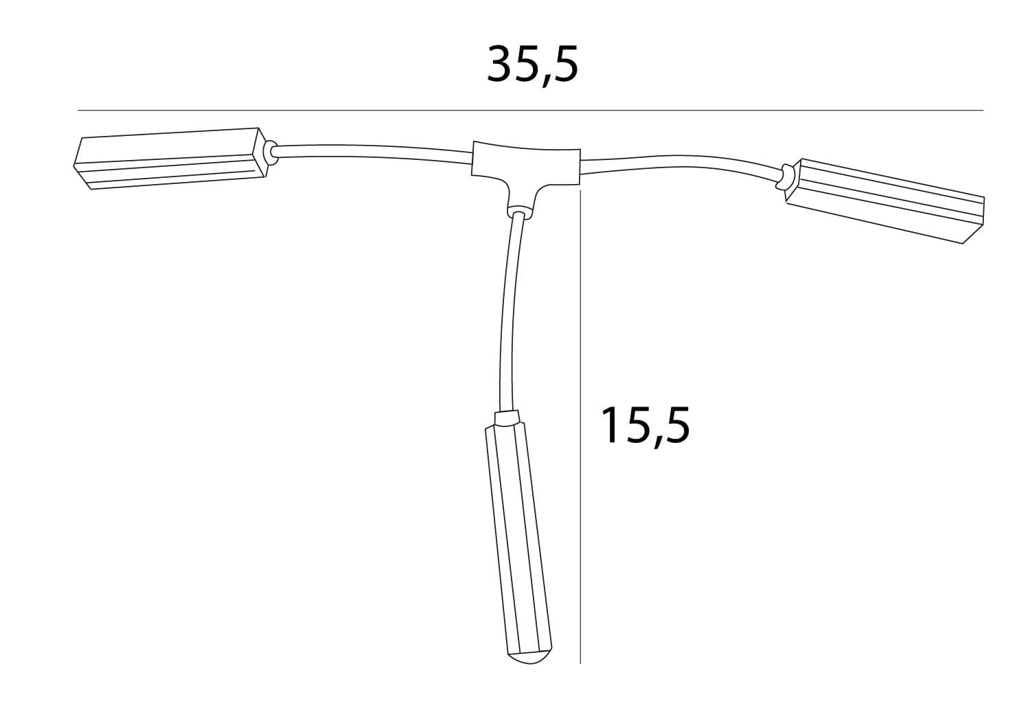AKCESORIUM SYSTEMY SZYNOWE MAGNETYCZNE MAGNETIC MEC BIAŁY OD MAXLIGHT MT0035
