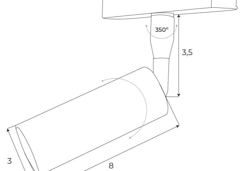 OPRAWA SYSTEMY SZYNOWE MAGNETYCZNE MAGNETIC REF CZARNY OD MAXLIGHT M0030Z