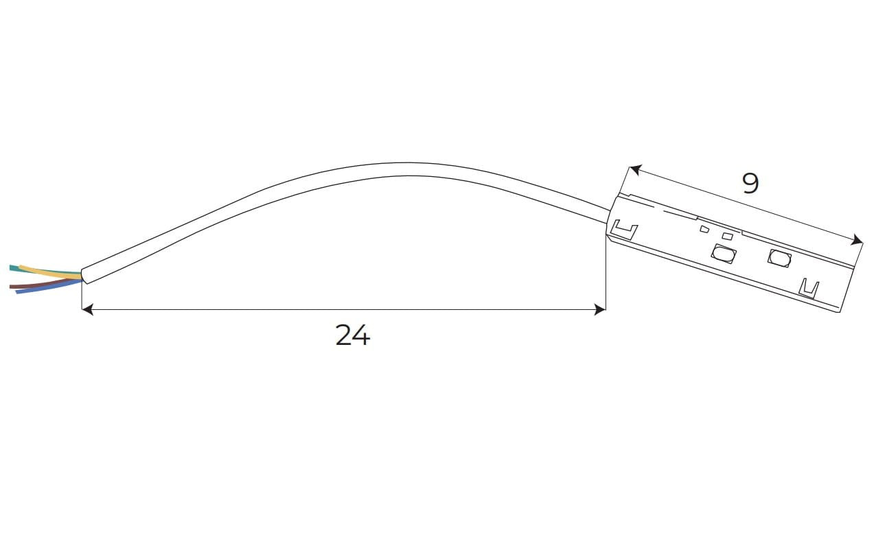 AKCESORIUM SYSTEMY SZYNOWE MAGNETYCZNE MAGNETIC ACC BIAŁY OD MAXLIGHT MA0018