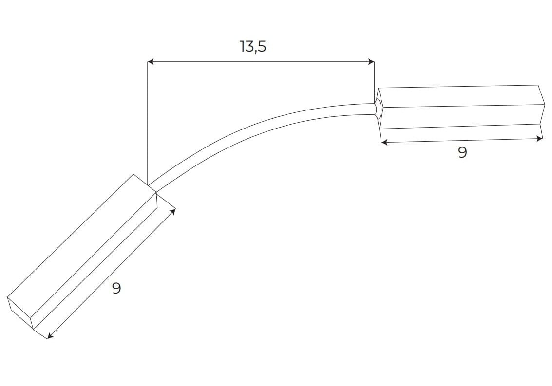 AKCESORIUM SYSTEMY SZYNOWE MAGNETYCZNE MAGNETIC ACC BIAŁY OD MAXLIGHT MA0020