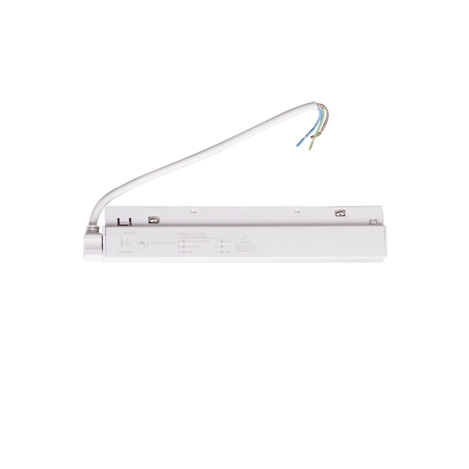 AKCESORIUM SYSTEMY SZYNOWE MAGNETYCZNE MAGNETIC ACC BIAŁY OD MAXLIGHT MA0021