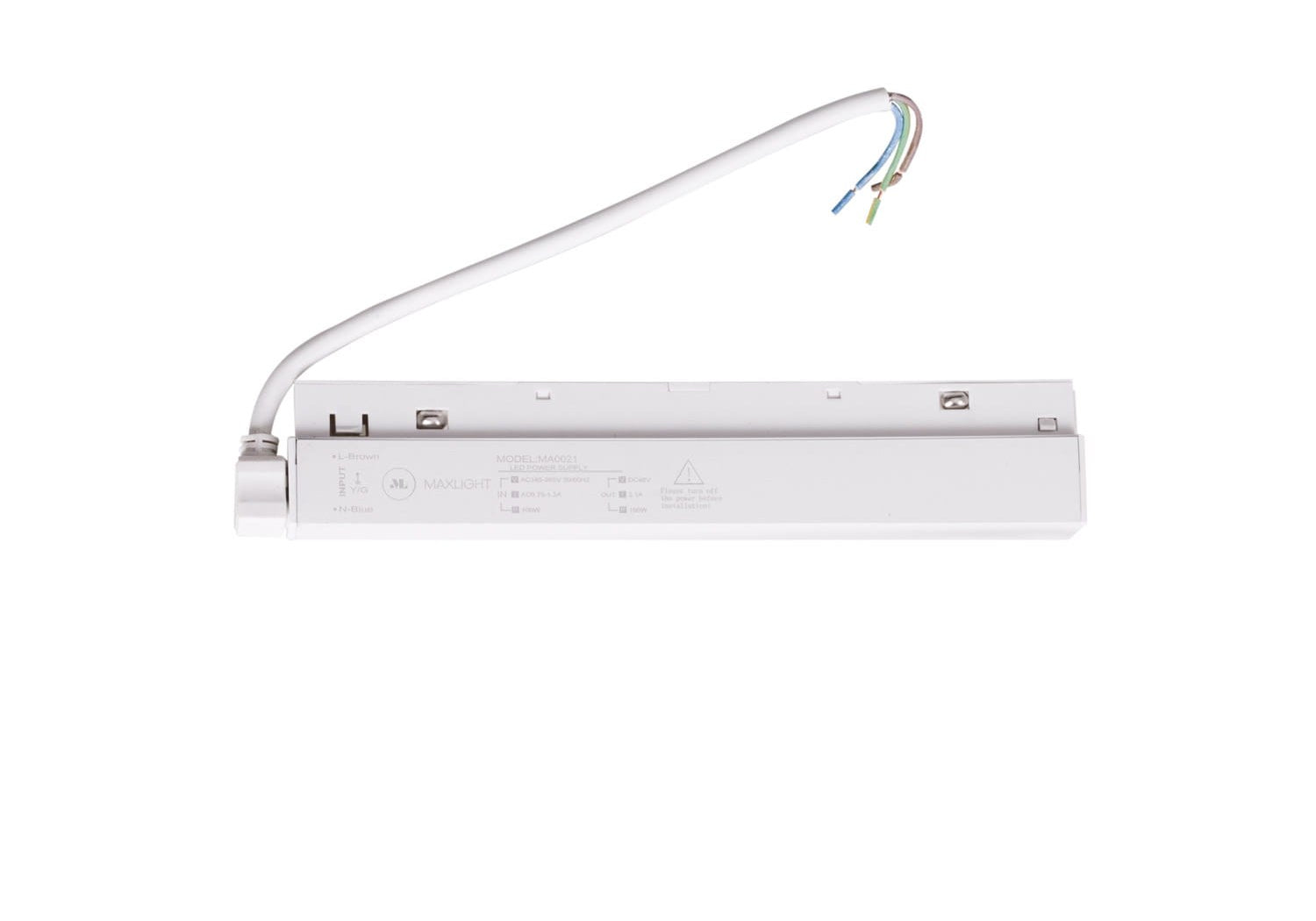 AKCESORIUM SYSTEMY SZYNOWE MAGNETYCZNE MAGNETIC ACC BIAŁY OD MAXLIGHT MA0021
