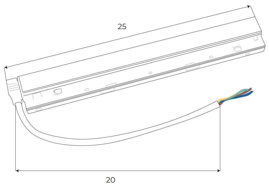 AKCESORIUM SYSTEMY SZYNOWE MAGNETYCZNE MAGNETIC ACC BIAŁY OD MAXLIGHT MA0021