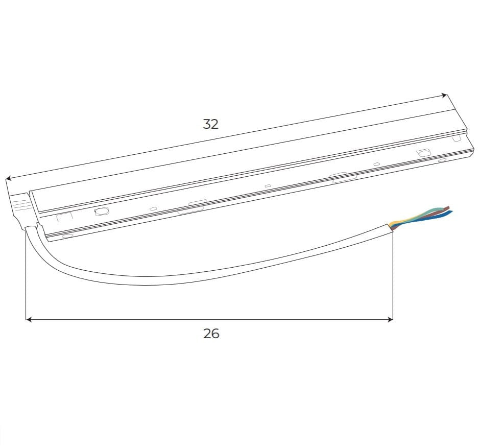 AKCESORIUM SYSTEMY SZYNOWE MAGNETYCZNE MAGNETIC ACC BIAŁY OD MAXLIGHT MA0022