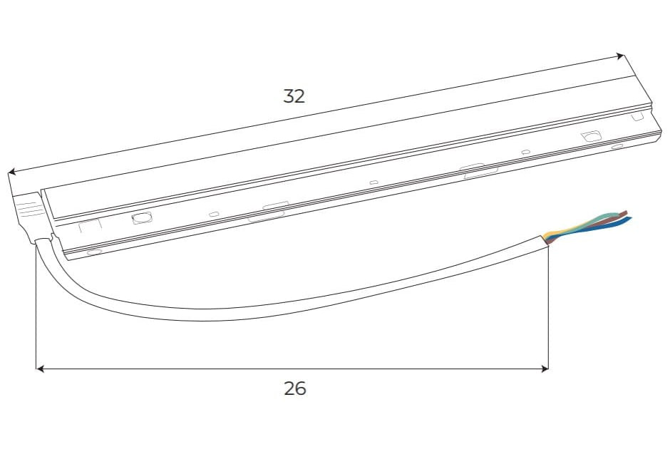 AKCESORIUM SYSTEMY SZYNOWE MAGNETYCZNE MAGNETIC ACC BIAŁY OD MAXLIGHT MA0022