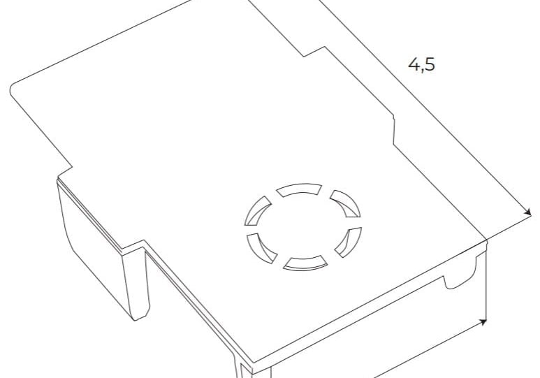 AKCESORIUM SYSTEMY SZYNOWE MAGNETYCZNE MAGNETIC ACC BIAŁY OD MAXLIGHT MA0027