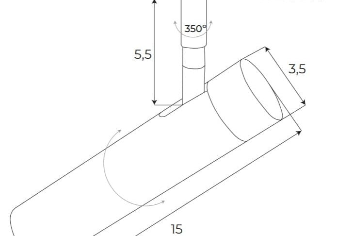 OPRAWA SYSTEMY SZYNOWE MAGNETYCZNE MAGNETIC REF ZŁOTY OD MAXLIGHT M0049N