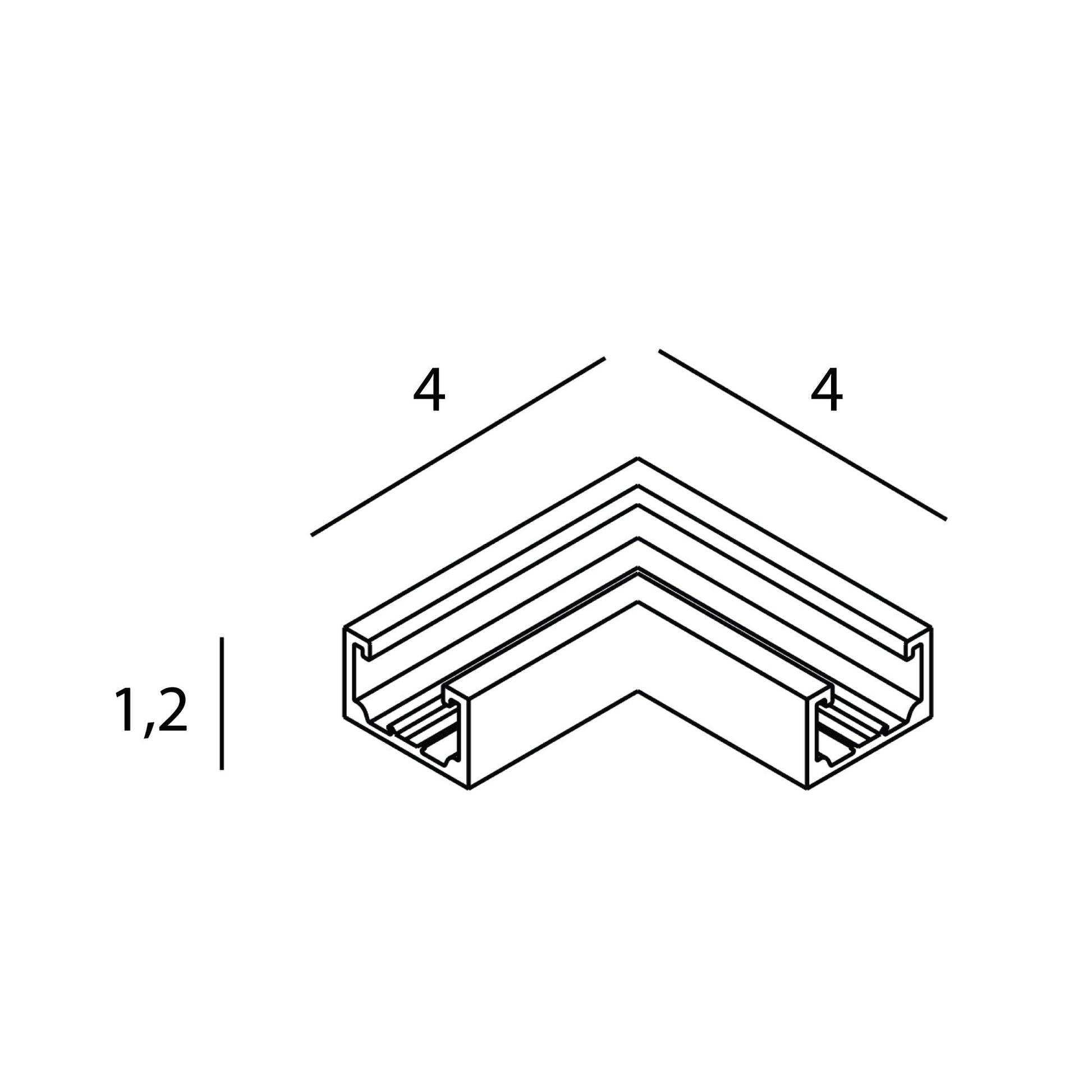 AKCESORIUM SYSTEMY SZYNOWE MICRO11 MICRO11 MEC CZARNY OD MAXLIGHT NT0008