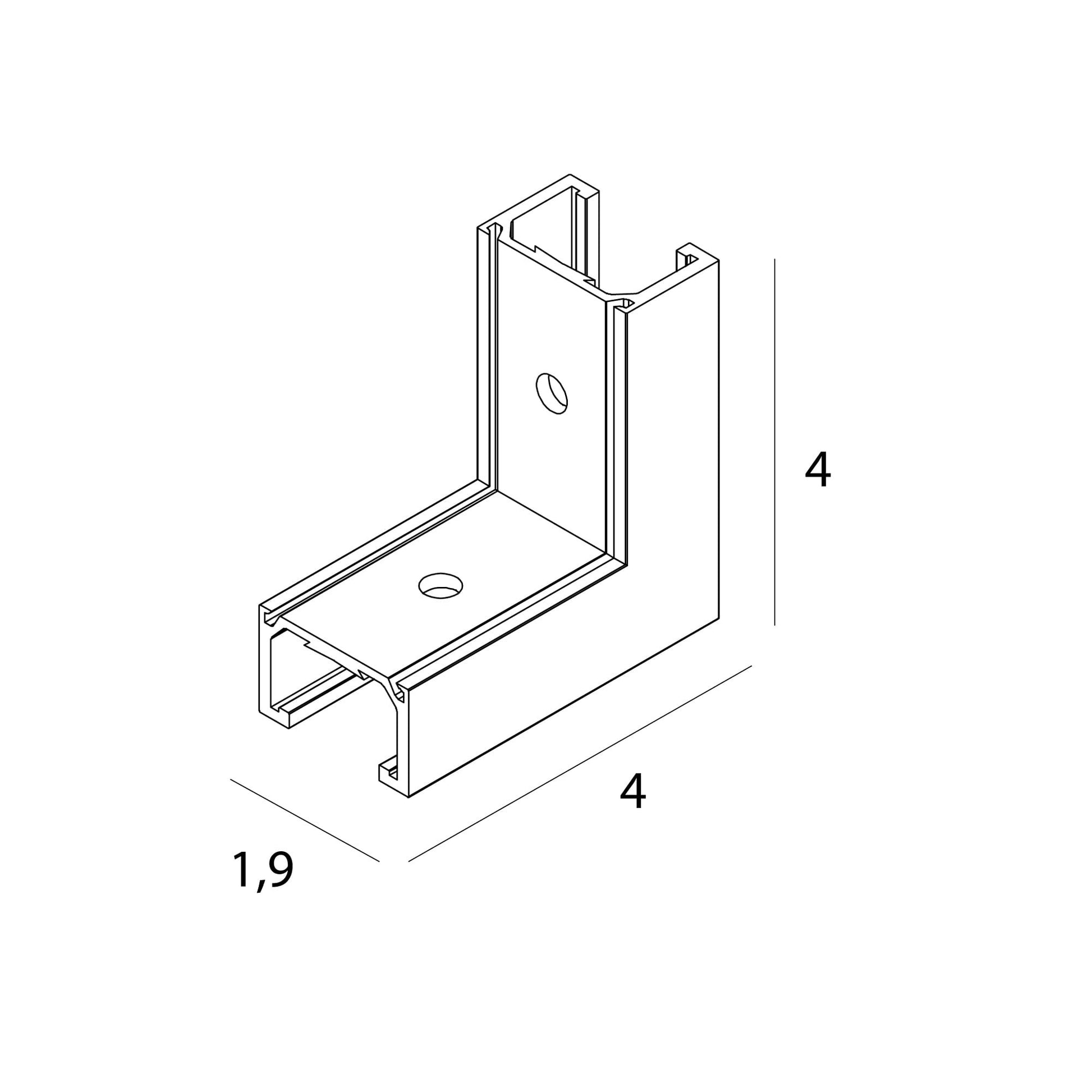 AKCESORIUM SYSTEMY SZYNOWE MICRO11 MICRO11 MEC CZARNY OD MAXLIGHT NT0010