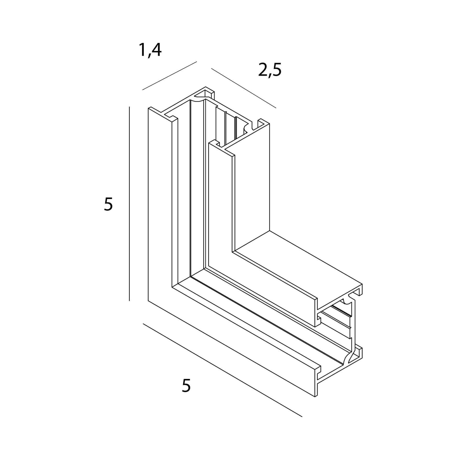 AKCESORIUM SYSTEMY SZYNOWE MICRO11 MICRO11 MEC CZARNY OD MAXLIGHT NT0013
