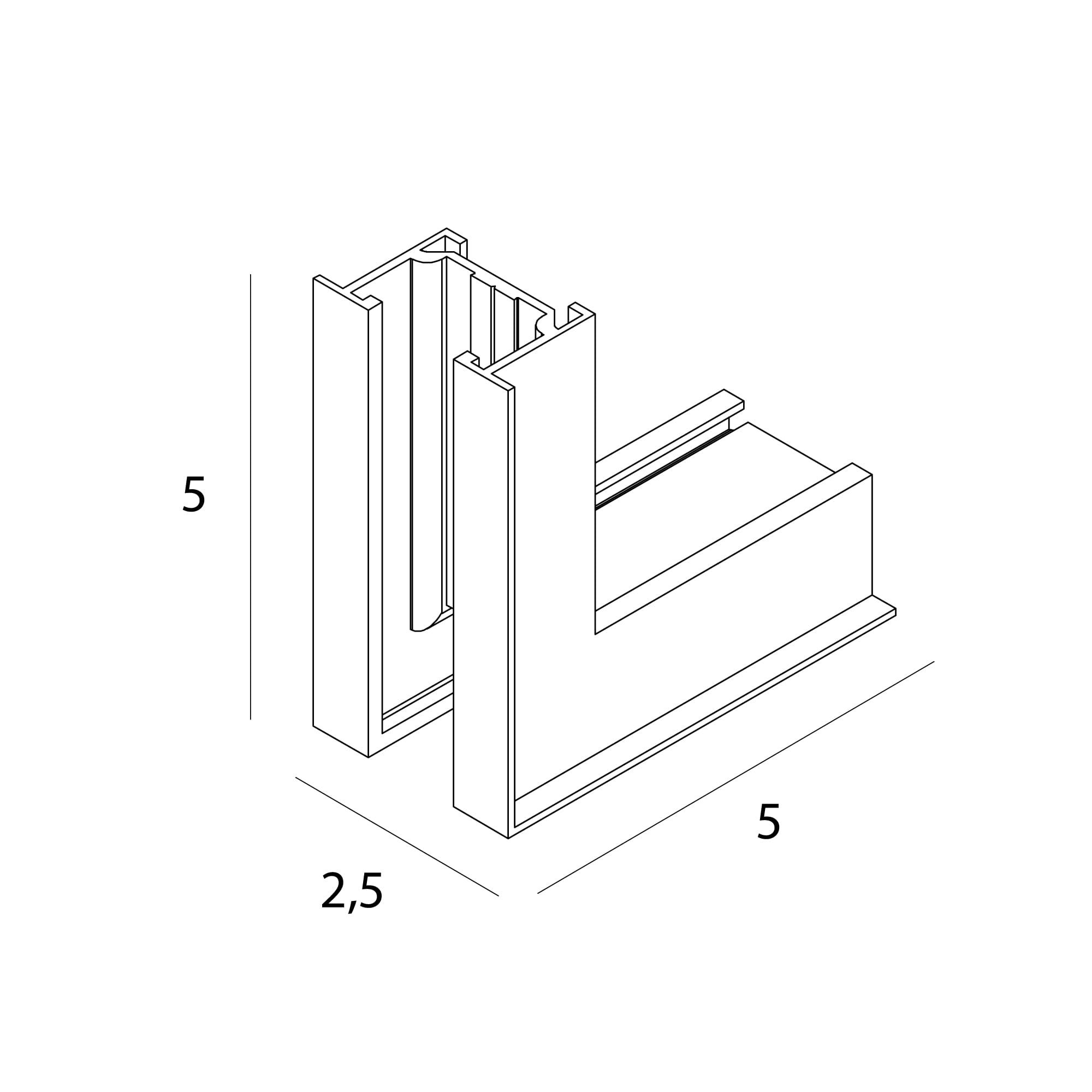 AKCESORIUM SYSTEMY SZYNOWE MICRO11 MICRO11 MEC CZARNY OD MAXLIGHT NT0015