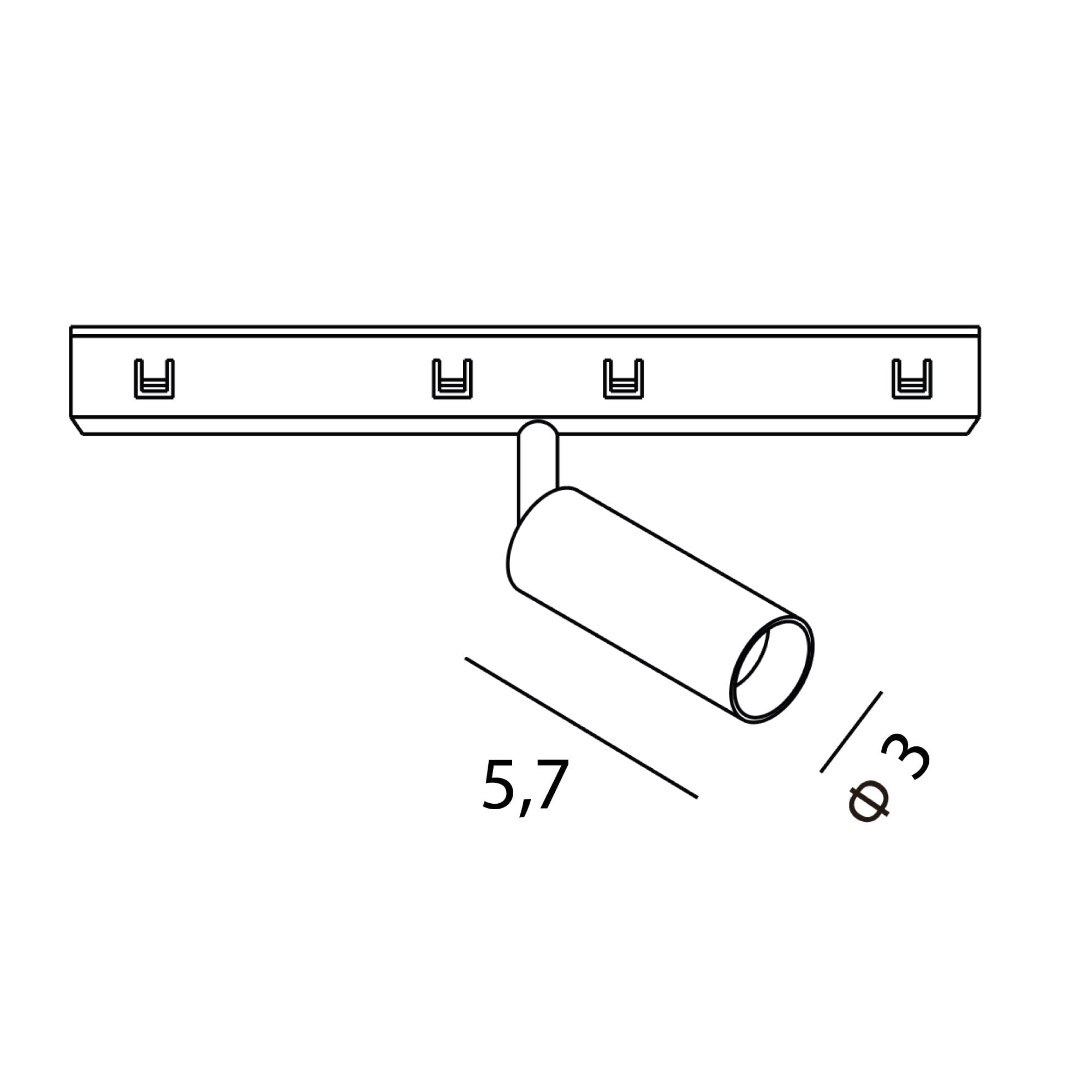 OPRAWA SYSTEMY SZYNOWE MICRO11 MICRO11 FIX CZARNY OD MAXLIGHT N0001Z
