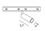 OPRAWA SYSTEMY SZYNOWE MICRO11 MICRO11 FIX CZARNY OD MAXLIGHT N0001Z