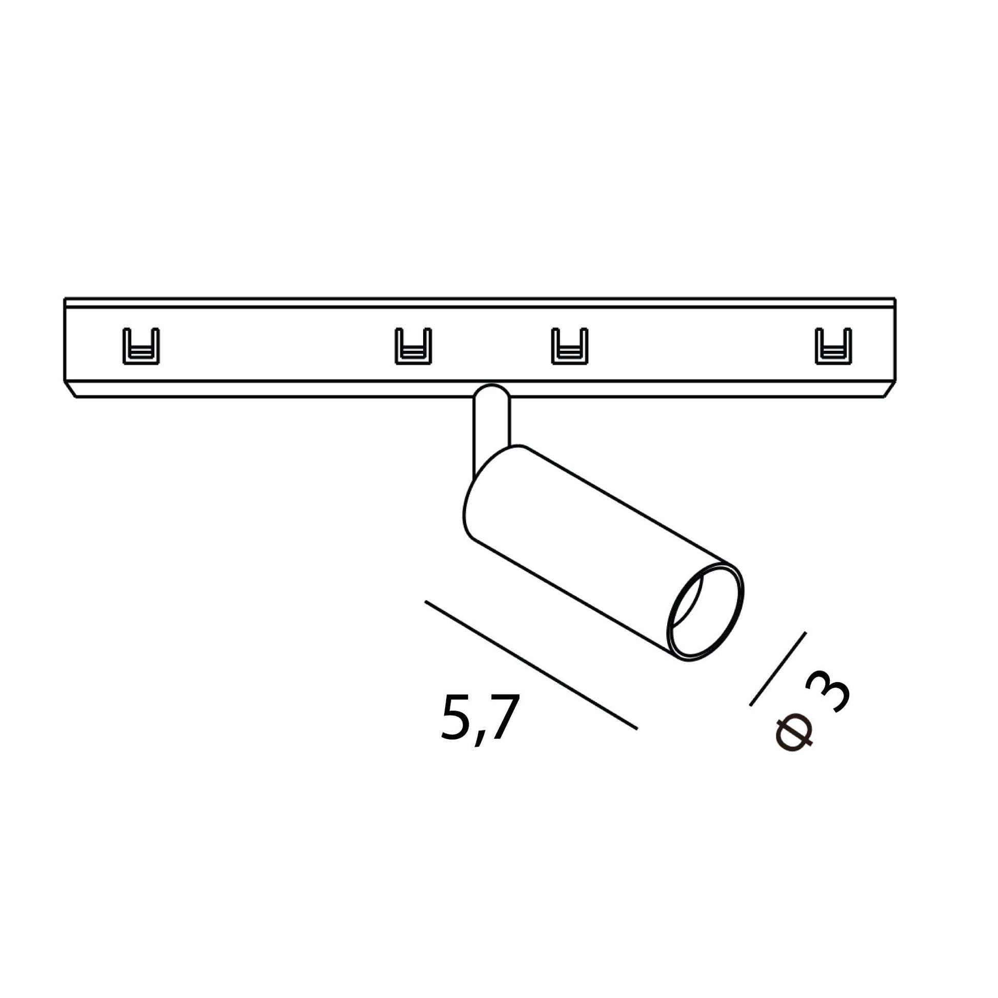 OPRAWA SYSTEMY SZYNOWE MICRO11 MICRO11 FIX CZARNY OD MAXLIGHT N0001Z