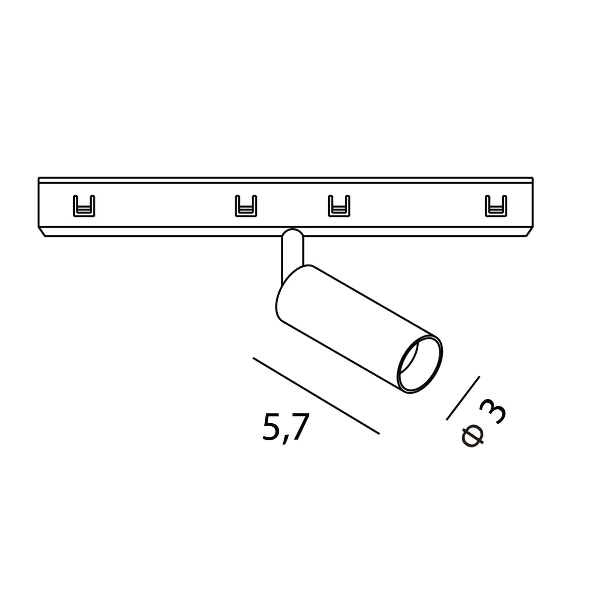 OPRAWA SYSTEMY SZYNOWE MICRO11 MICRO11 FIX CZARNY OD MAXLIGHT N0001Z