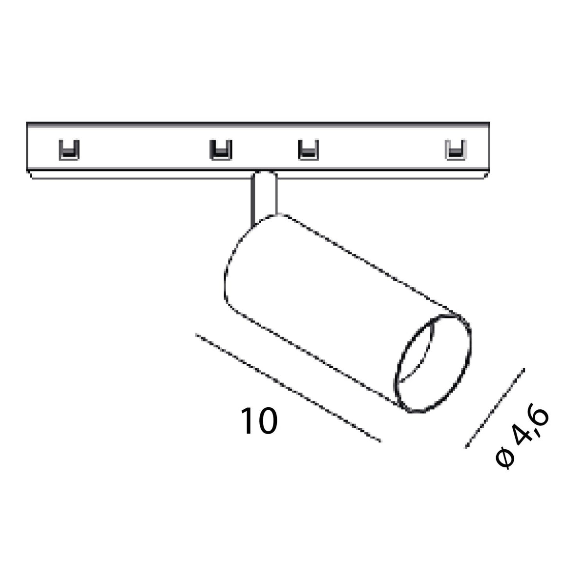 OPRAWA SYSTEMY SZYNOWE MICRO11 MICRO11 FIX CZARNY OD MAXLIGHT N0002N