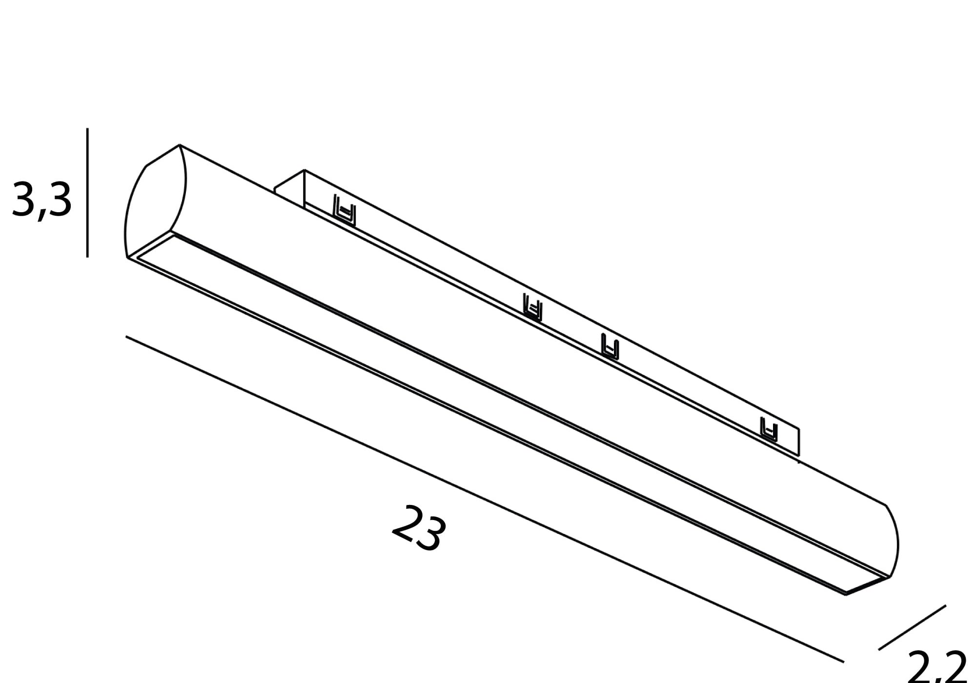 OPRAWA SYSTEMY SZYNOWE MICRO11 MICRO11 FIX CZARNY OD MAXLIGHT N0006Z