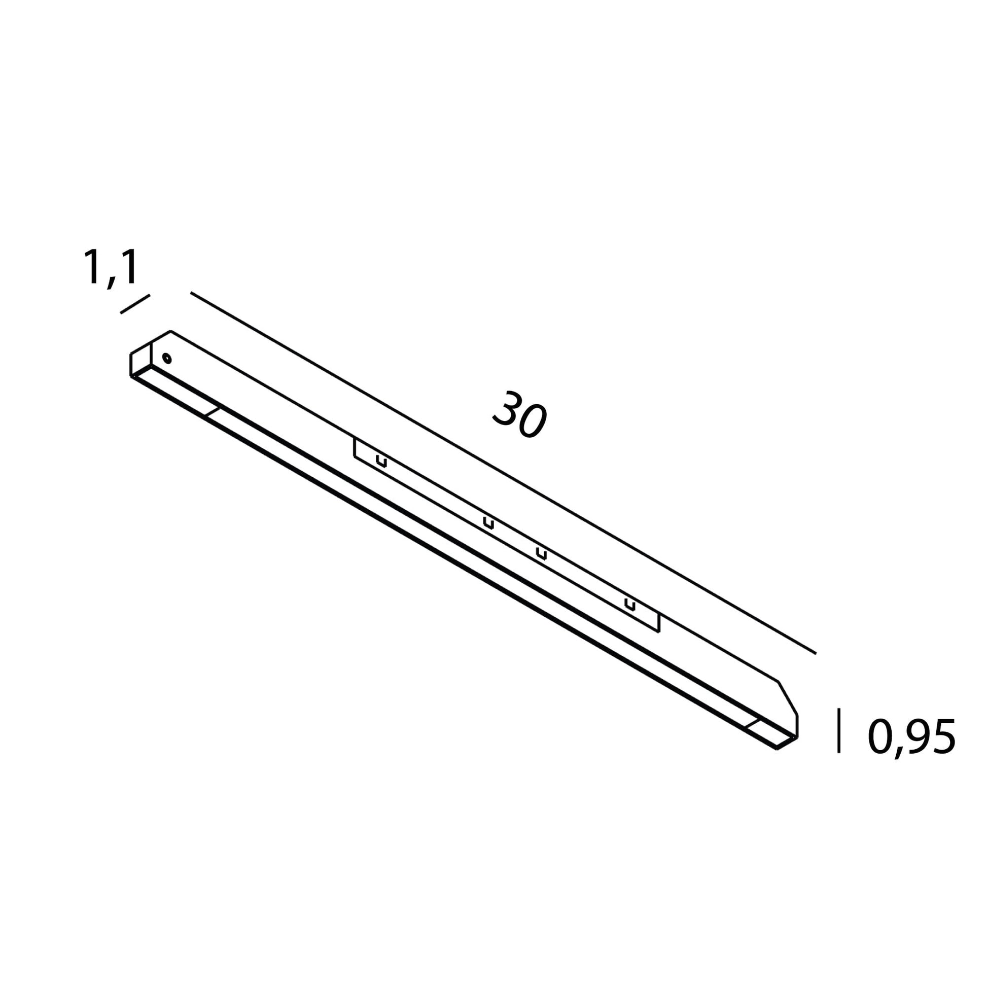 OPRAWA SYSTEMY SZYNOWE MICRO11 MICRO11 FIX CZARNY OD MAXLIGHT N0008N
