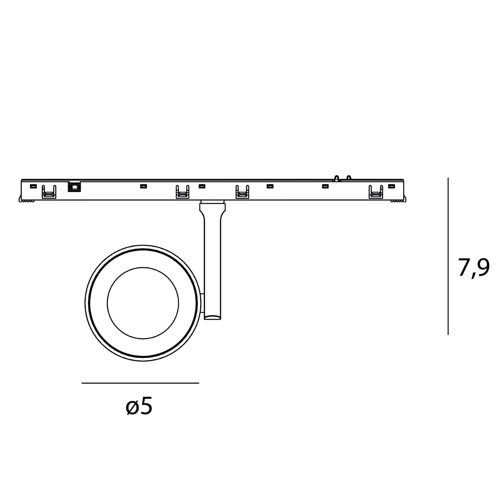 OPRAWA SYSTEMY SZYNOWE MICRO11 MICRO11 FIX CZARNY OD MAXLIGHT N0010N