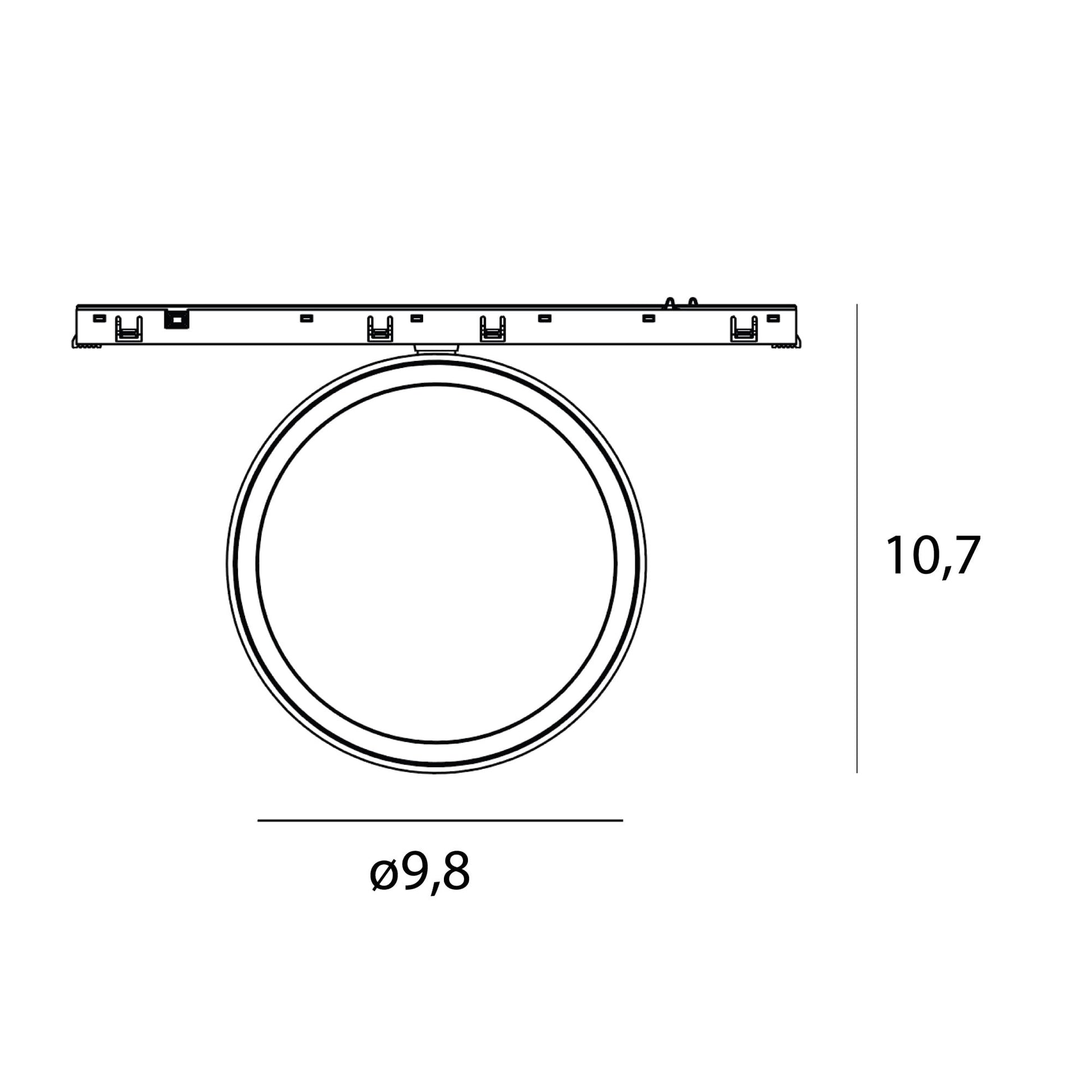 OPRAWA SYSTEMY SZYNOWE MICRO11 MICRO11 FIX CZARNY OD MAXLIGHT N0011N