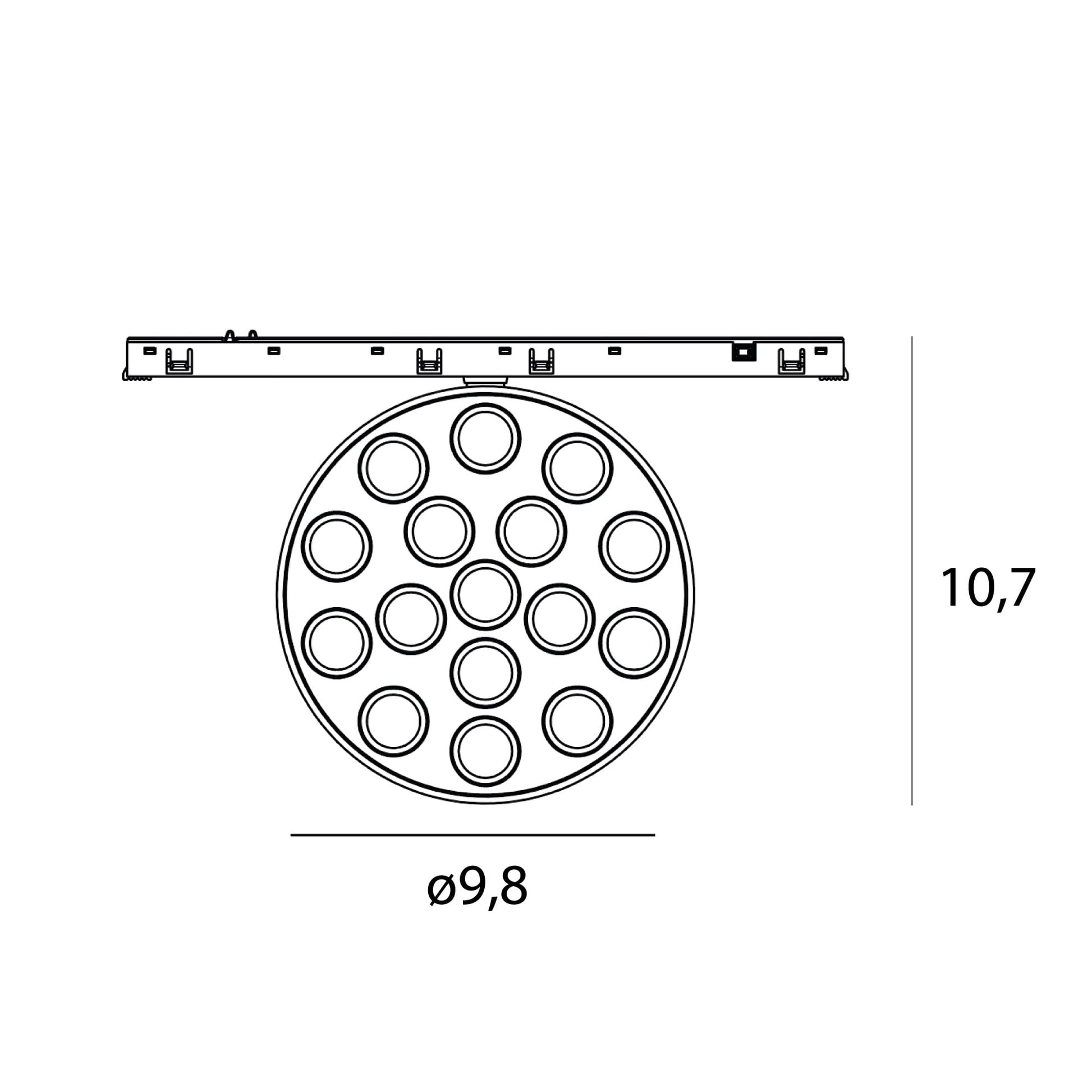 OPRAWA SYSTEMY SZYNOWE MICRO11 MICRO11 FIX CZARNY OD MAXLIGHT N0012Z