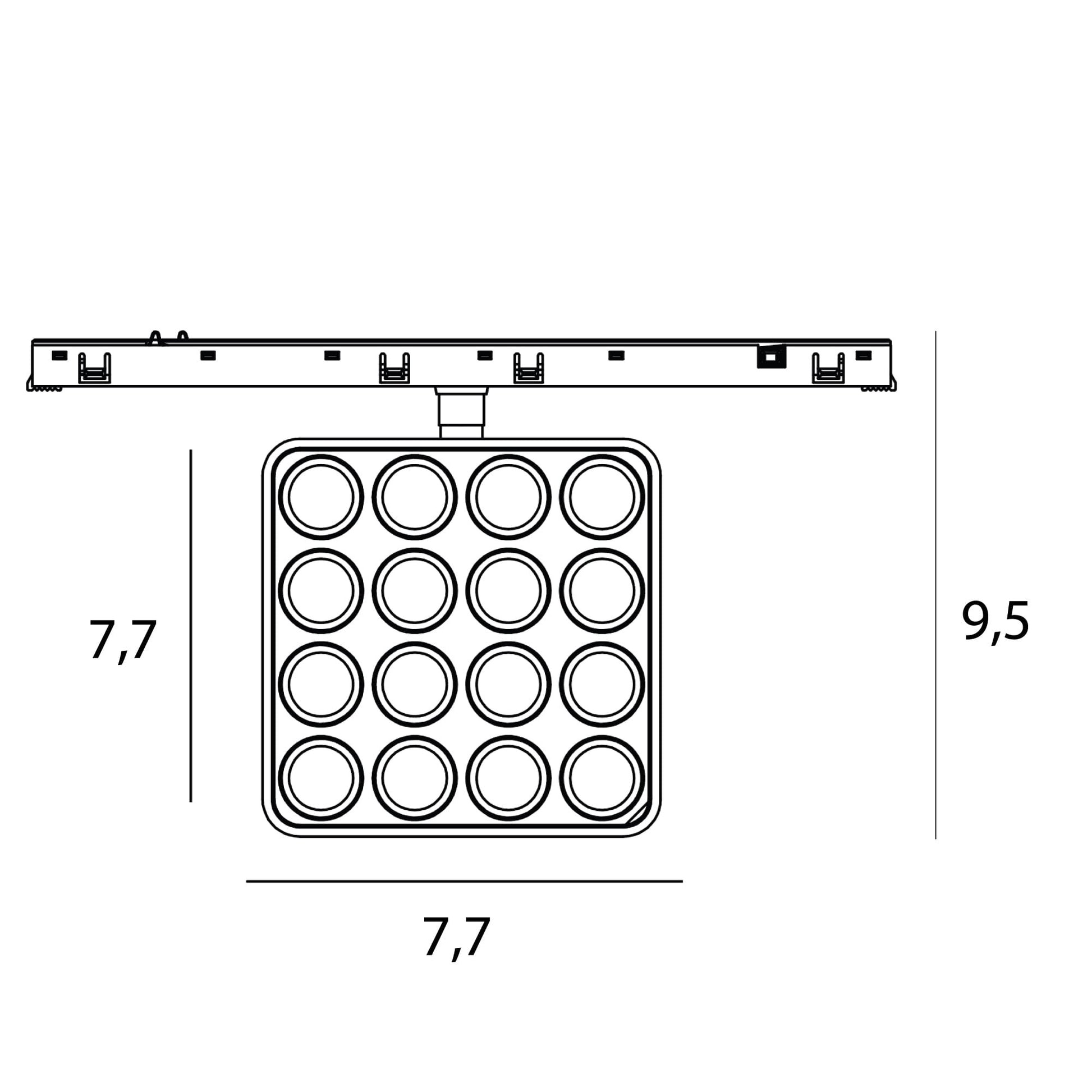 OPRAWA SYSTEMY SZYNOWE MICRO11 MICRO11 FIX CZARNY OD MAXLIGHT N0013N