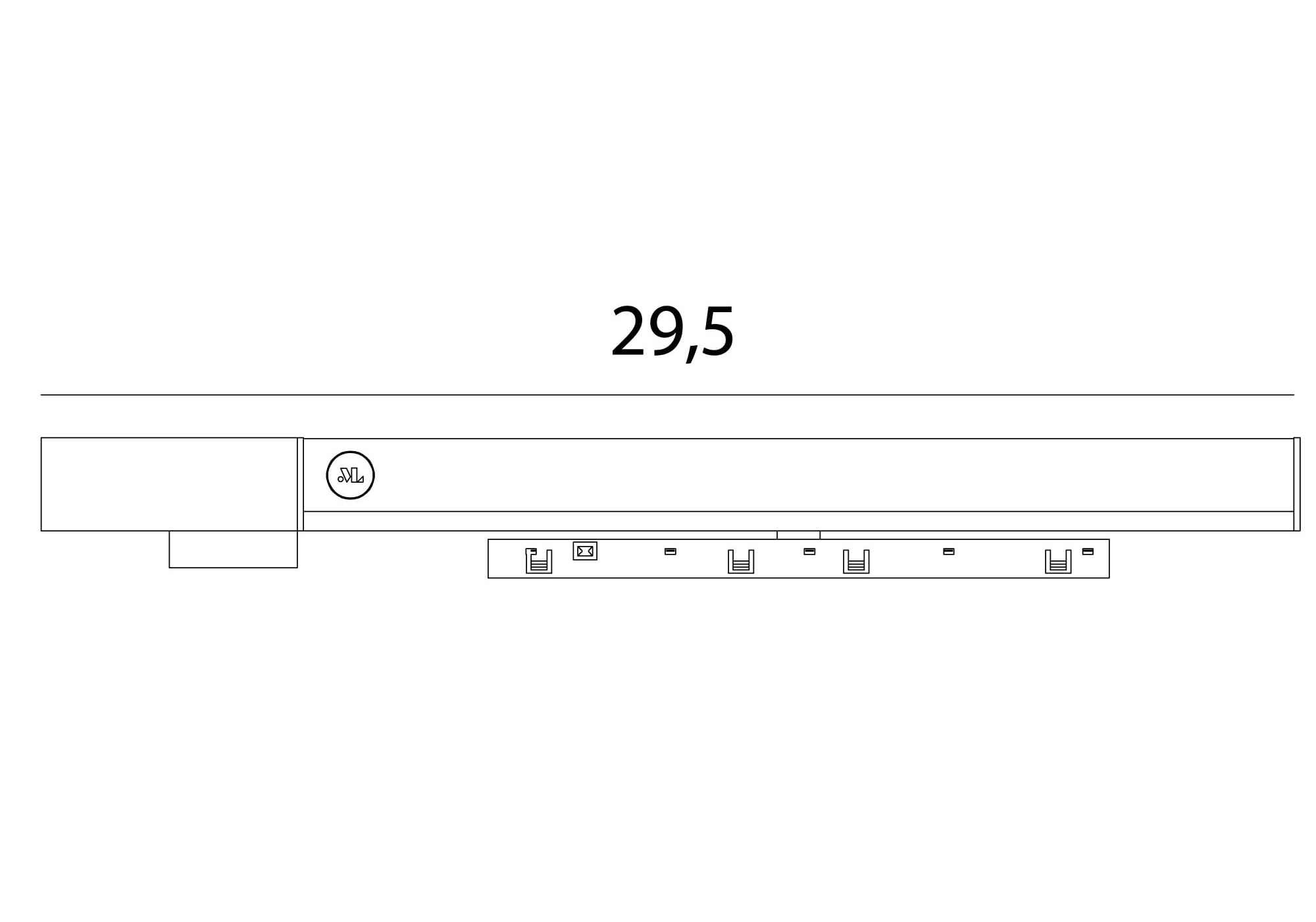 AKCESORIUM SYSTEMY SZYNOWE MICRO11 MICRO11 ACC CZARNY OD MAXLIGHT NA0006
