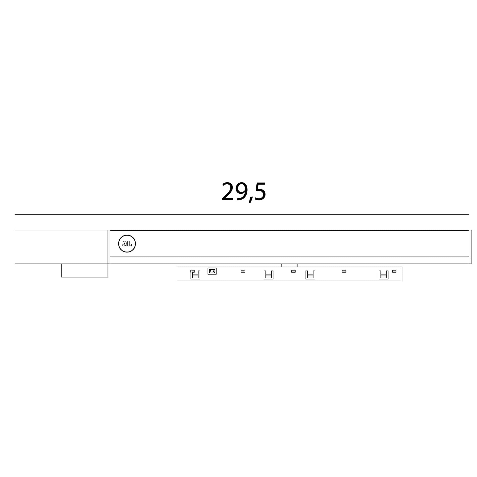 AKCESORIUM SYSTEMY SZYNOWE MICRO11 MICRO11 ACC CZARNY OD MAXLIGHT NA0006