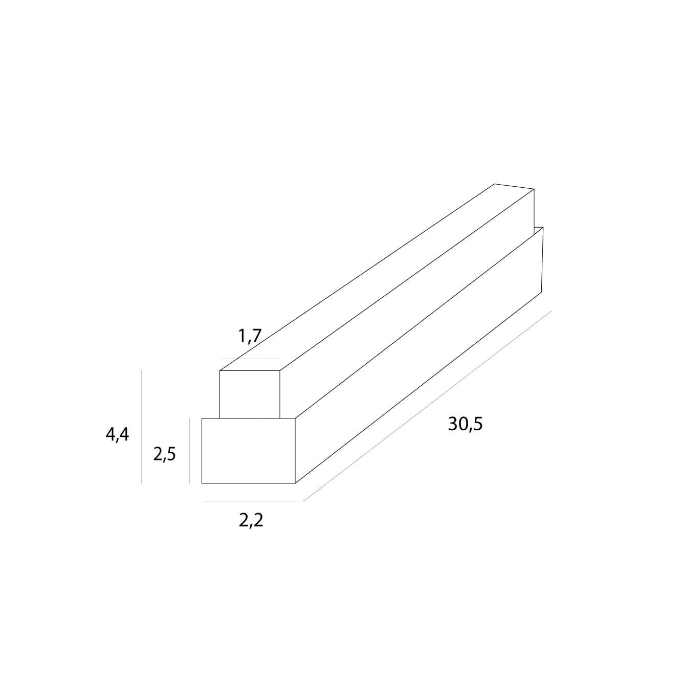 AKCESORIUM SYSTEMY SZYNOWE MAGNETYCZNE MAGNETIC ACC CZARNY OD MAXLIGHT MA0031