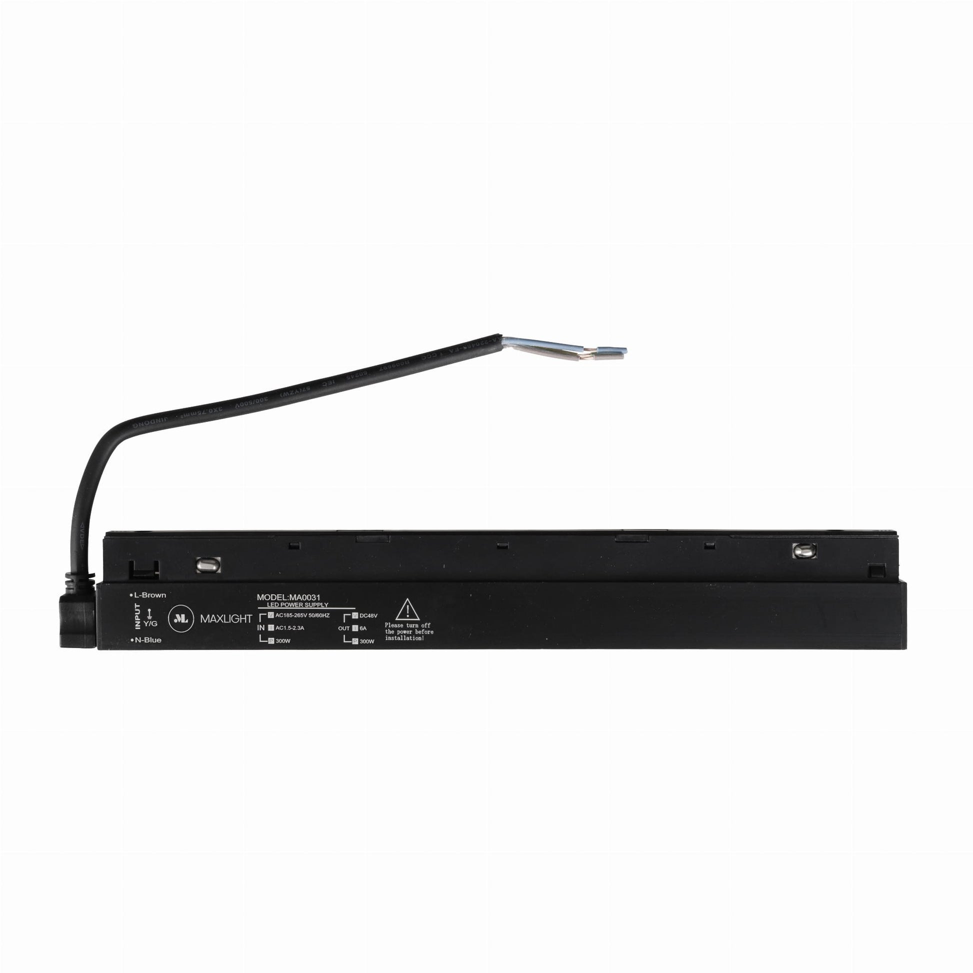 AKCESORIUM SYSTEMY SZYNOWE MAGNETYCZNE MAGNETIC ACC CZARNY OD MAXLIGHT MA0031