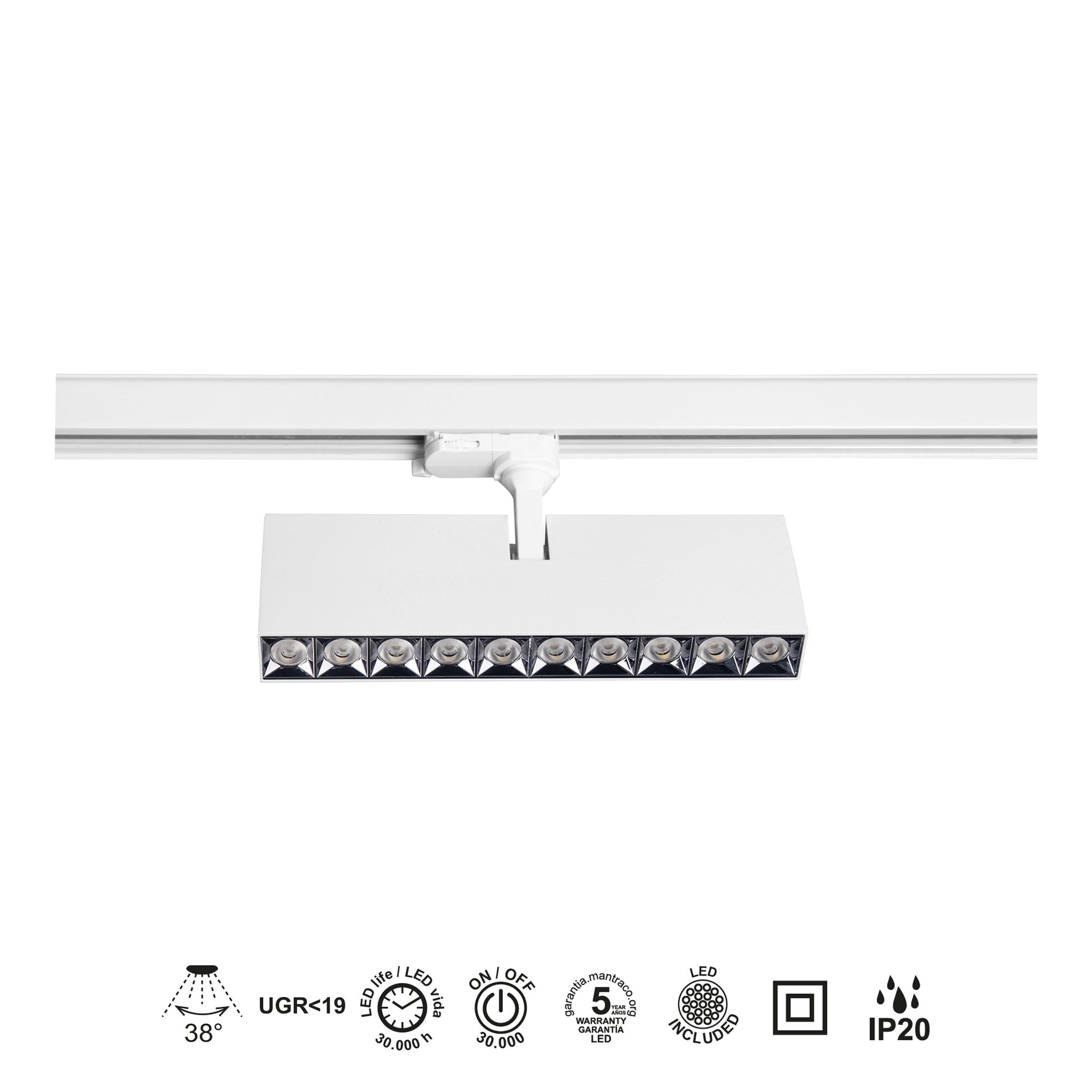 LAMPA SYSTEMY SZYNOWE MAGNETYCZNE ITACA OD MANTRA 8365