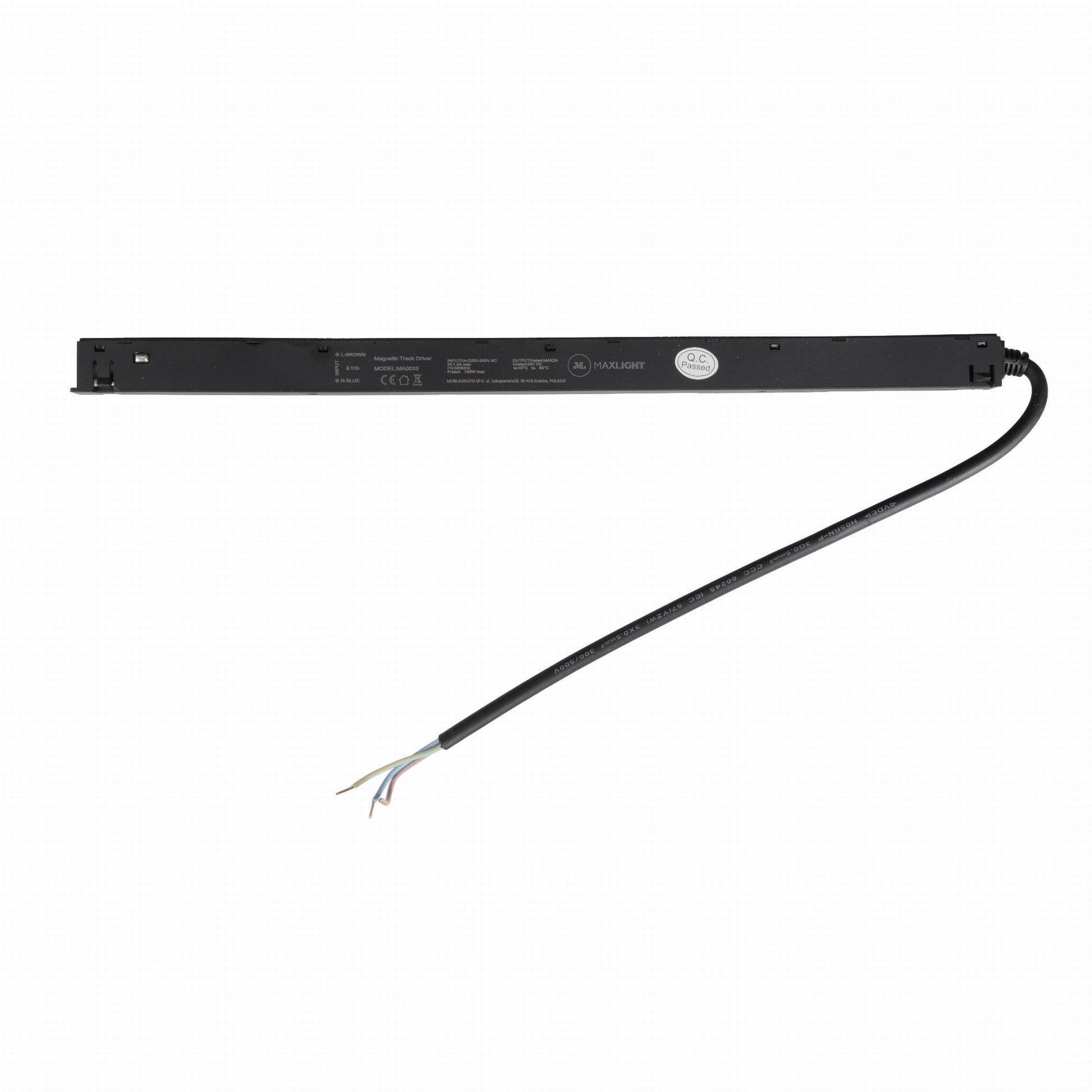 AKCESORIUM SYSTEMY SZYNOWE MAGNETYCZNE MAGNETIC ACC CZARNY OD MAXLIGHT MA0033