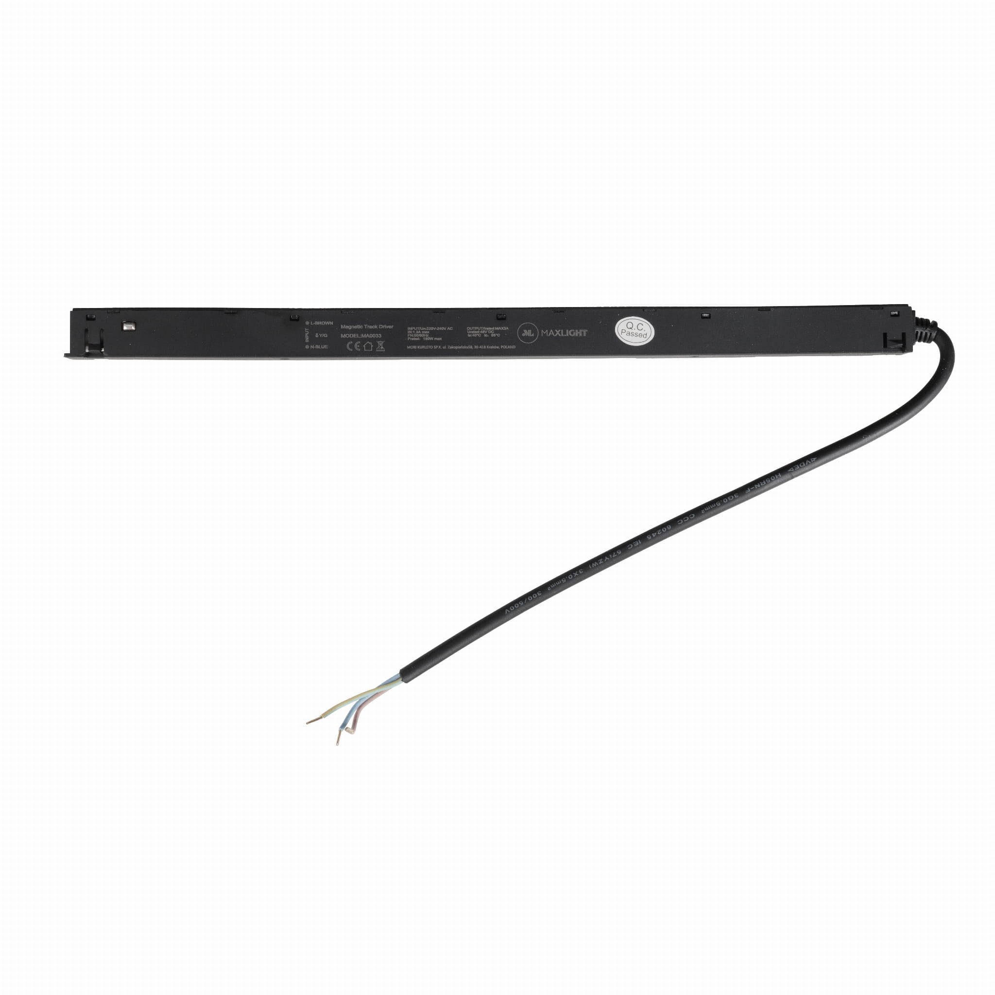 AKCESORIUM SYSTEMY SZYNOWE MAGNETYCZNE MAGNETIC ACC CZARNY OD MAXLIGHT MA0033