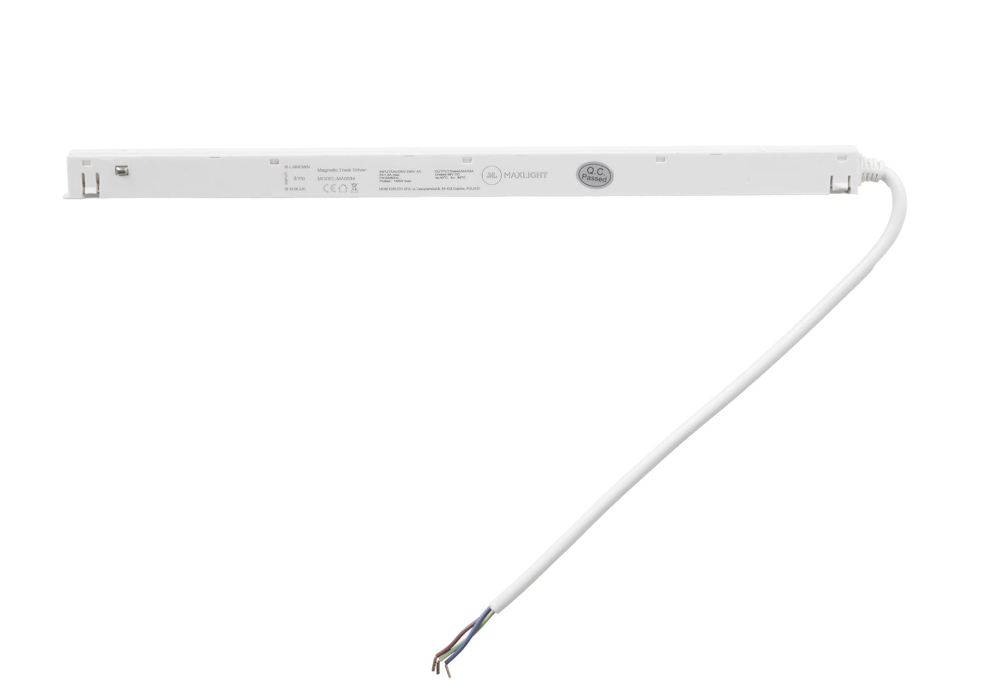 AKCESORIUM SYSTEMY SZYNOWE MAGNETYCZNE MAGNETIC ACC BIAŁY OD MAXLIGHT MA0034