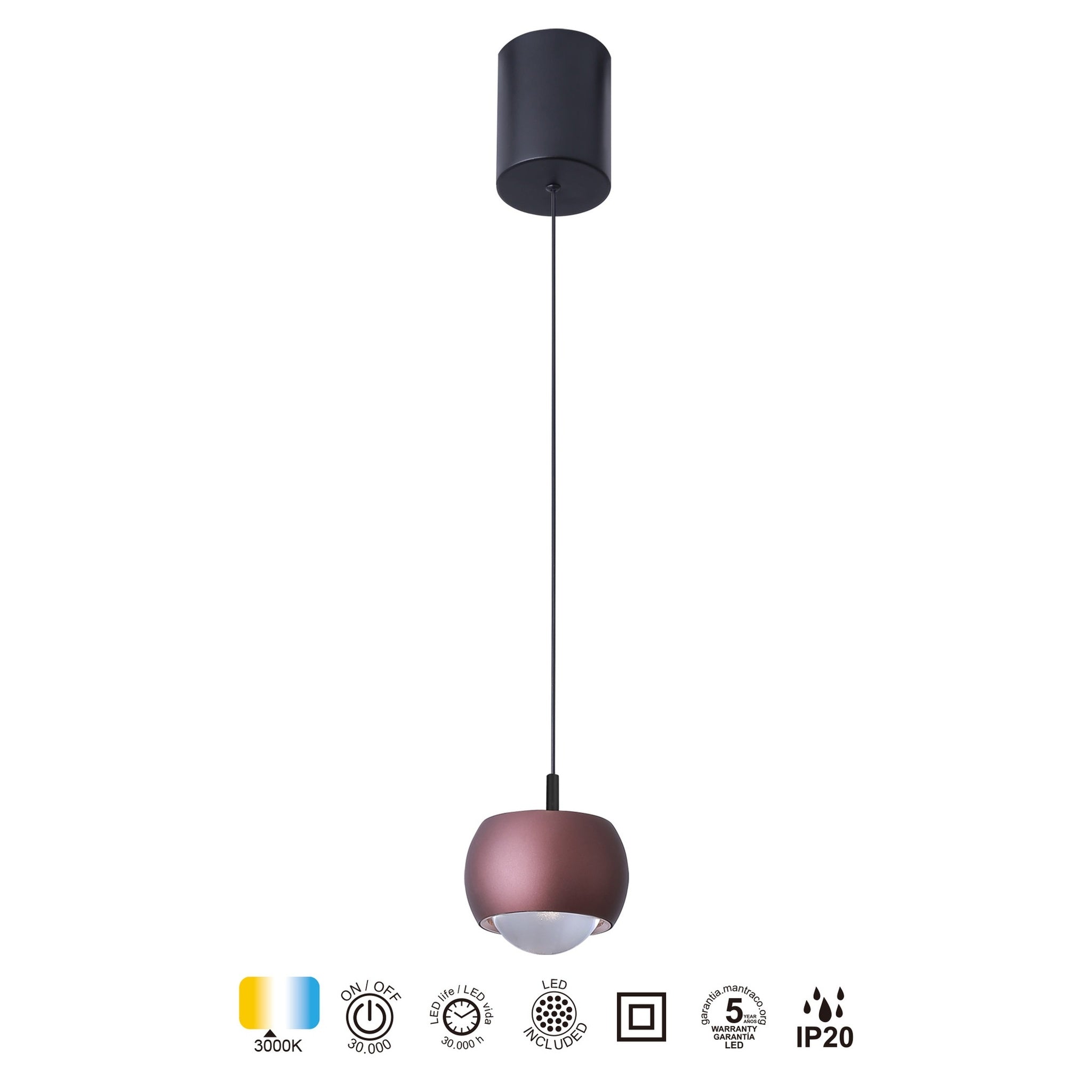 LAMPA WISZĄCA  OD MANTRA 8408