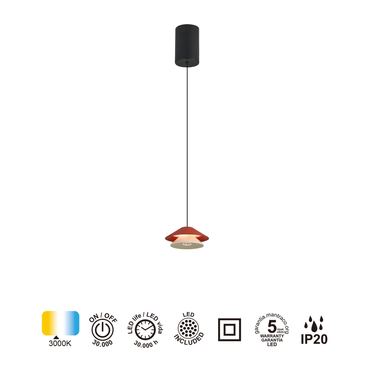 LAMPA WISZĄCA PICCOLA OD MANTRA 9032