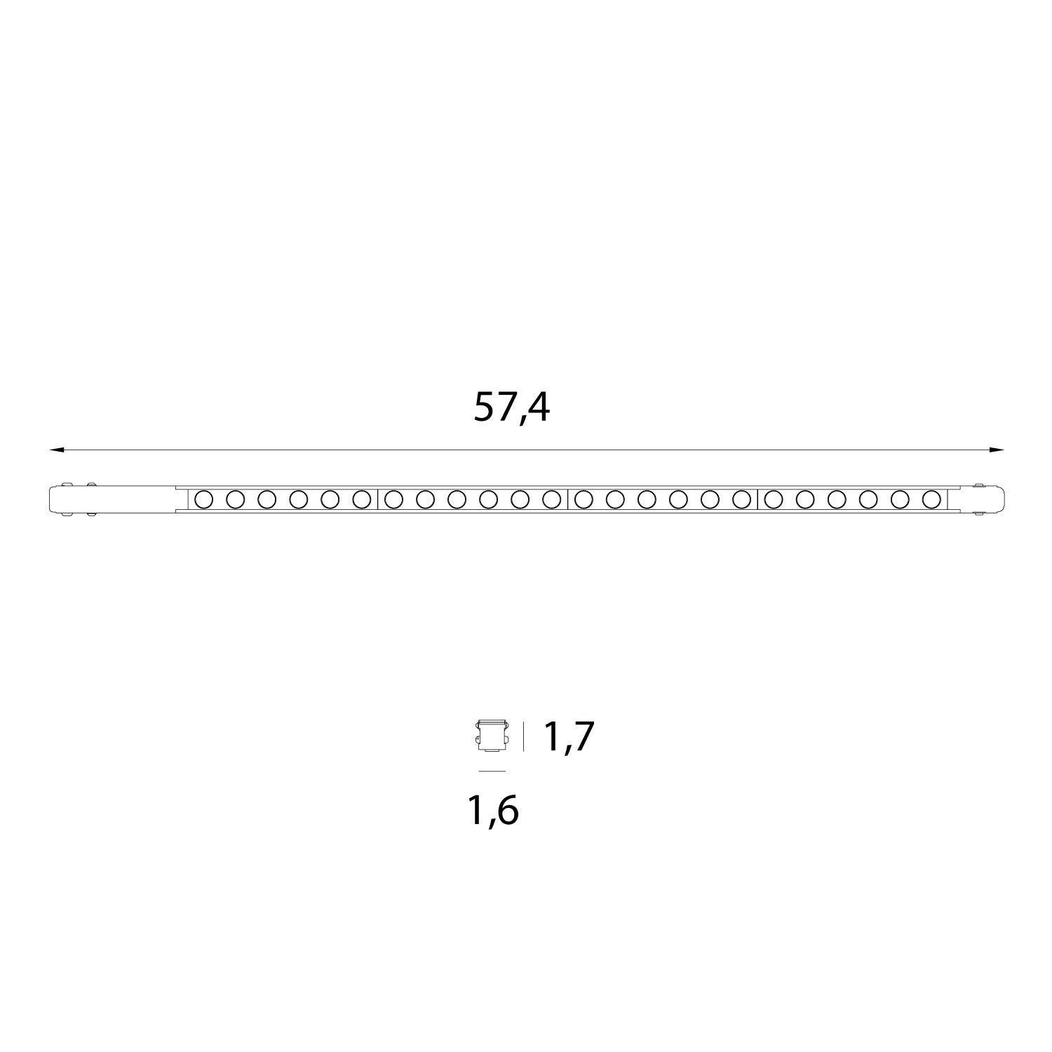 OPRAWA SYSTEMY SZYNOWE MAGNETYCZNE MAGNETIC LIN CZARNY OD MAXLIGHT M0055N