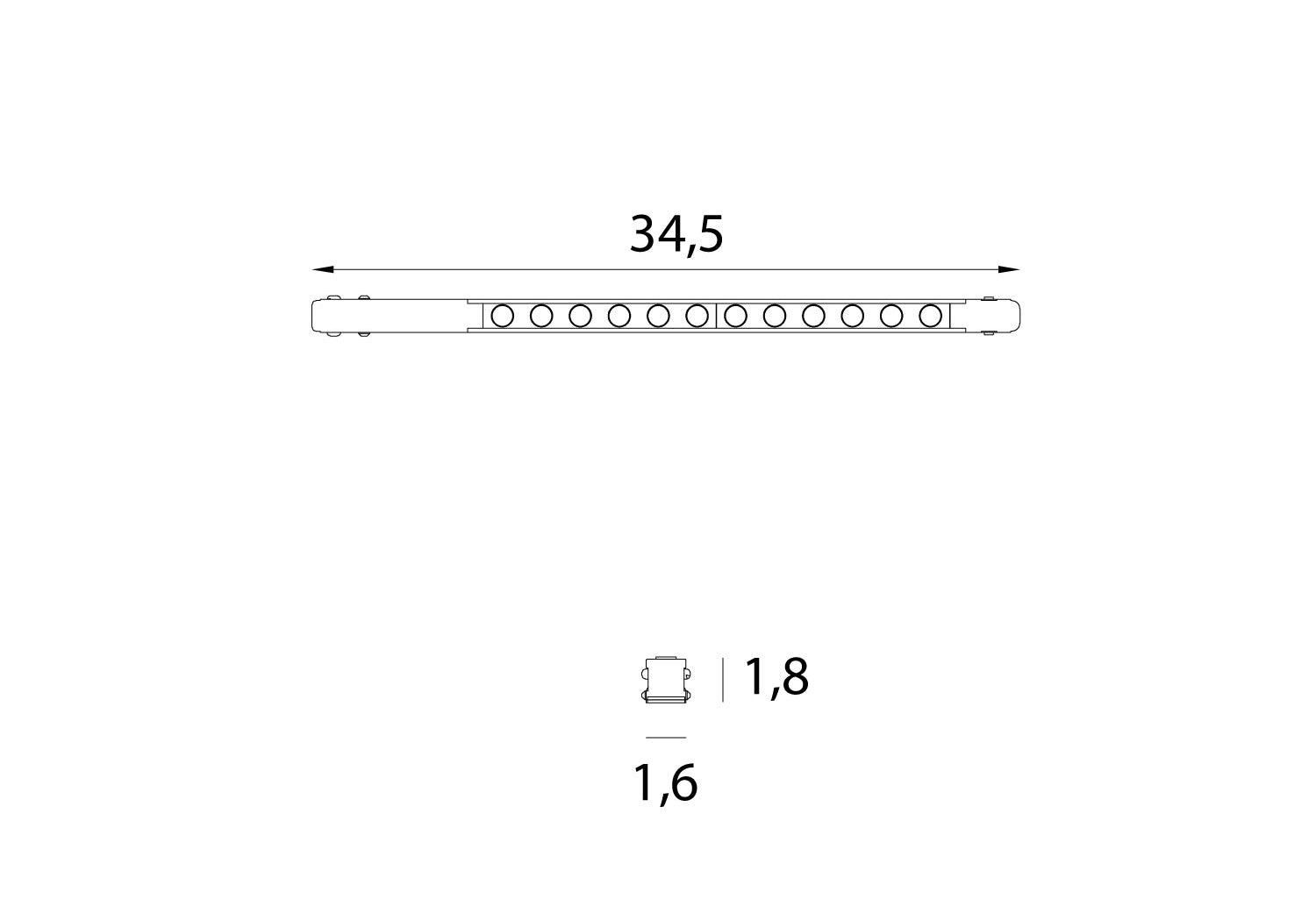 OPRAWA SYSTEMY SZYNOWE MAGNETYCZNE MAGNETIC LIN BIAŁY OD MAXLIGHT M0059N