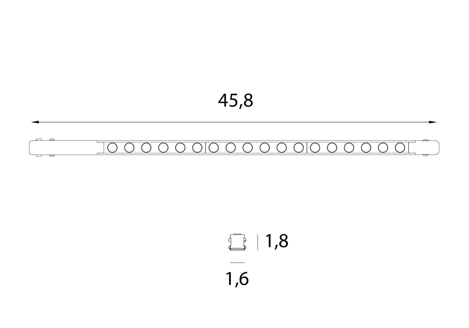 OPRAWA SYSTEMY SZYNOWE MAGNETYCZNE MAGNETIC LIN BIAŁY OD MAXLIGHT M0060N