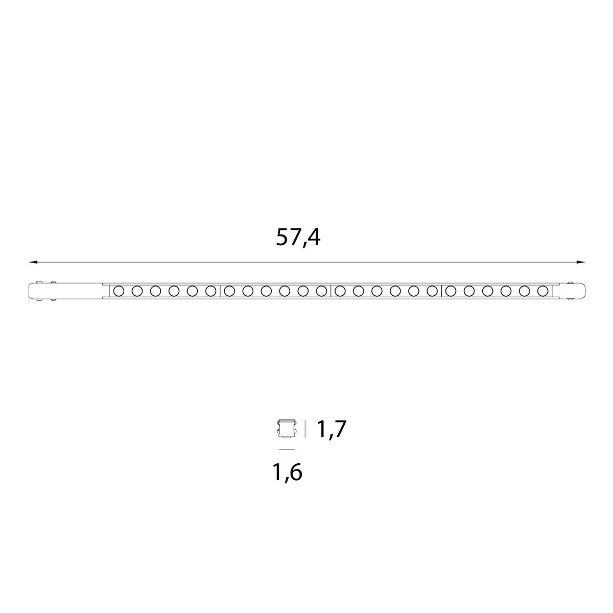 OPRAWA SYSTEMY SZYNOWE MAGNETYCZNE MAGNETIC LIN BIAŁY OD MAXLIGHT M0061Z