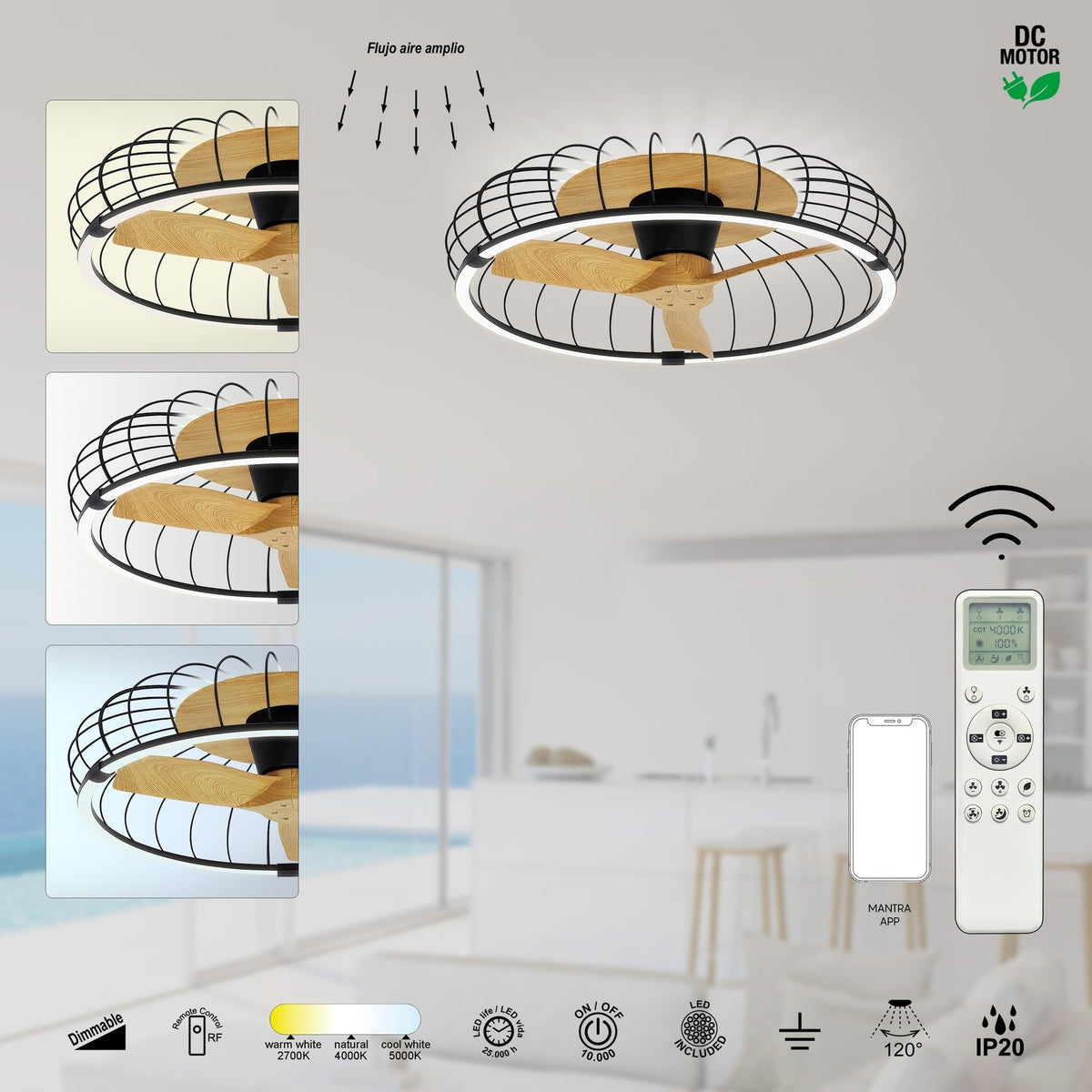 LAMPA SUFITOWA NATURE OD MANTRA 7808