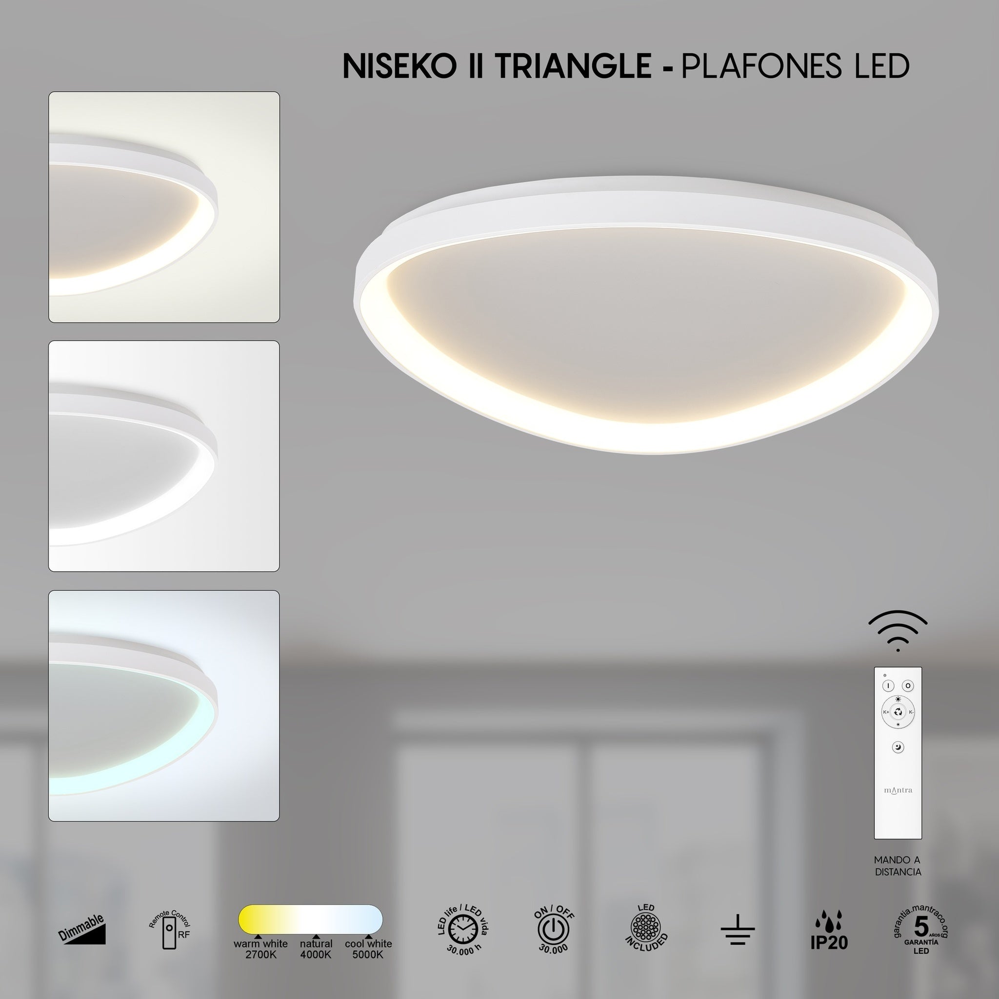 LAMPA SUFITOWA NISEKO II OD MANTRA 8633