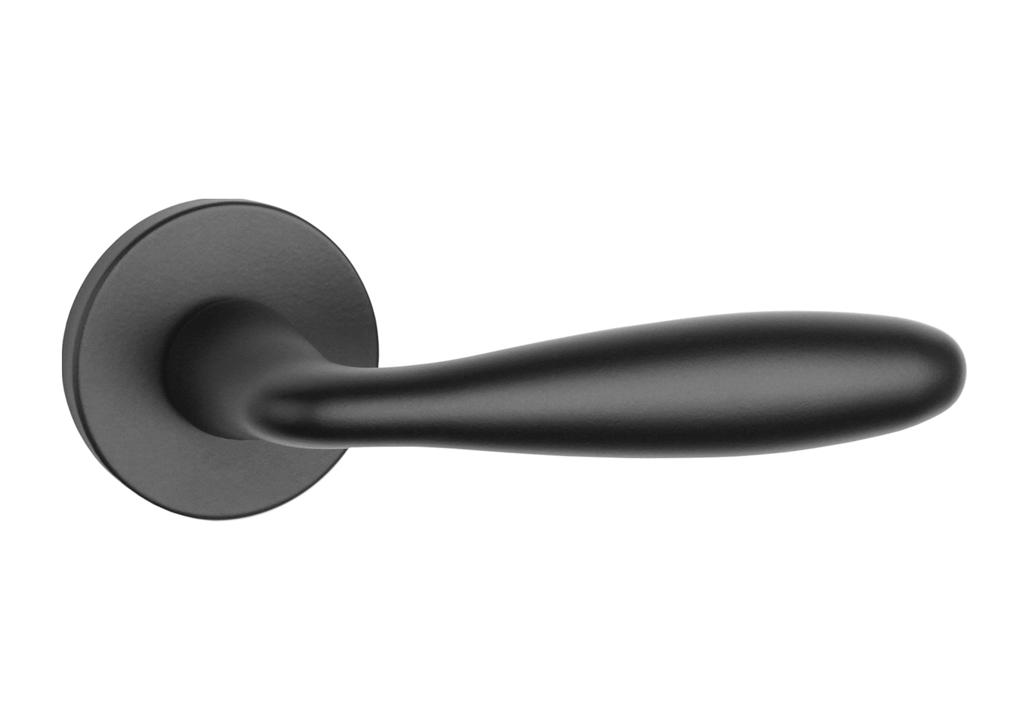 KLAMKA  Verbena ROZETA R SLIM 7MM BLACK OD APRILE
