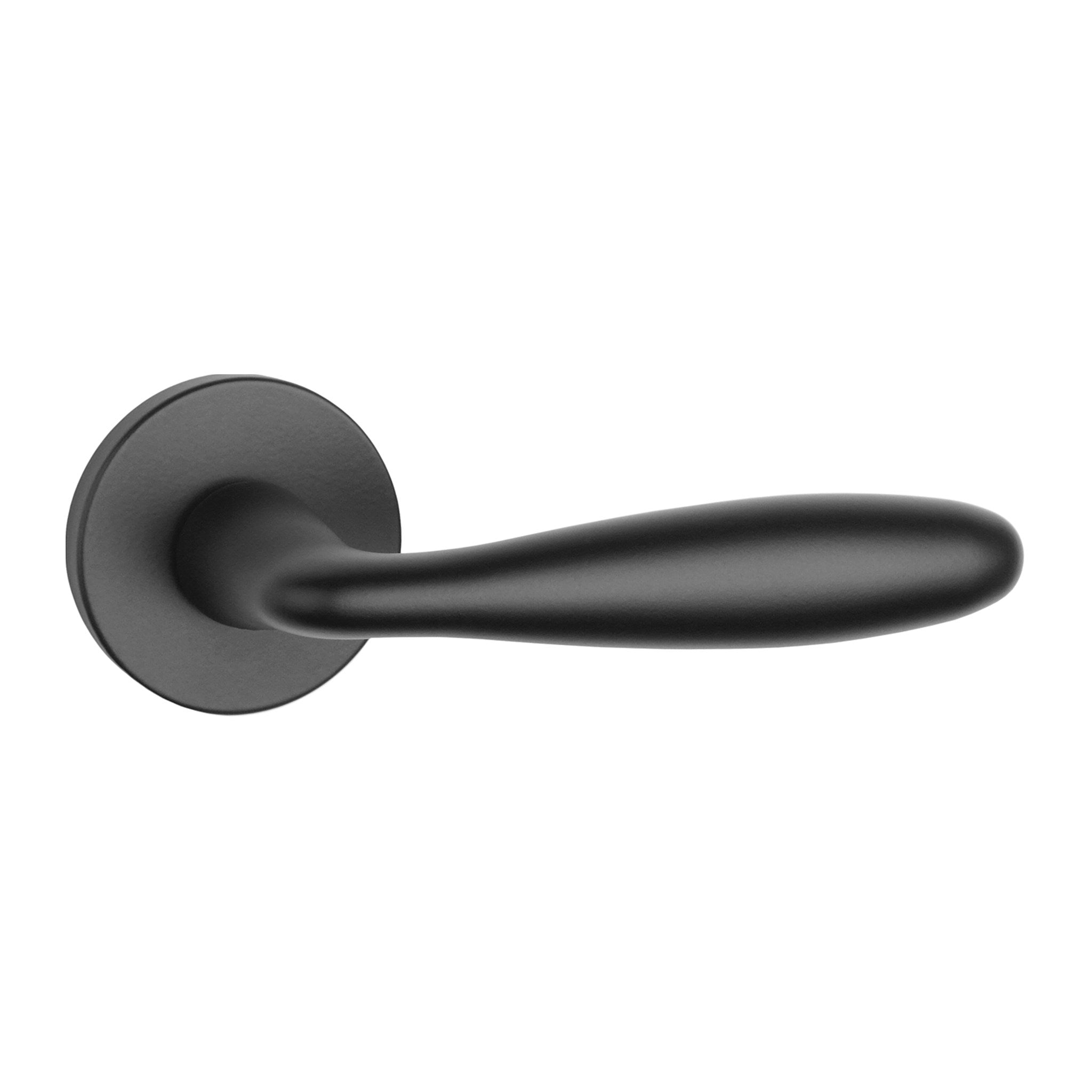 KLAMKA  Verbena ROZETA R SLIM 7MM BLACK OD APRILE